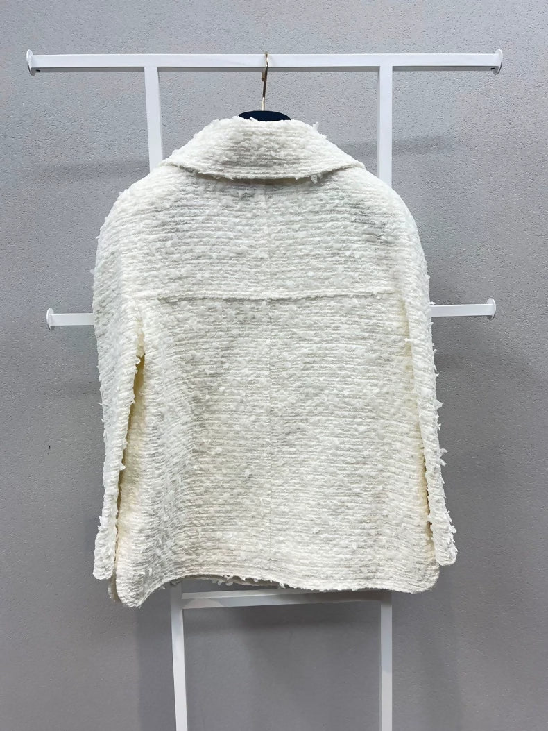 Chanel 17p white tweed jacket - Image 2