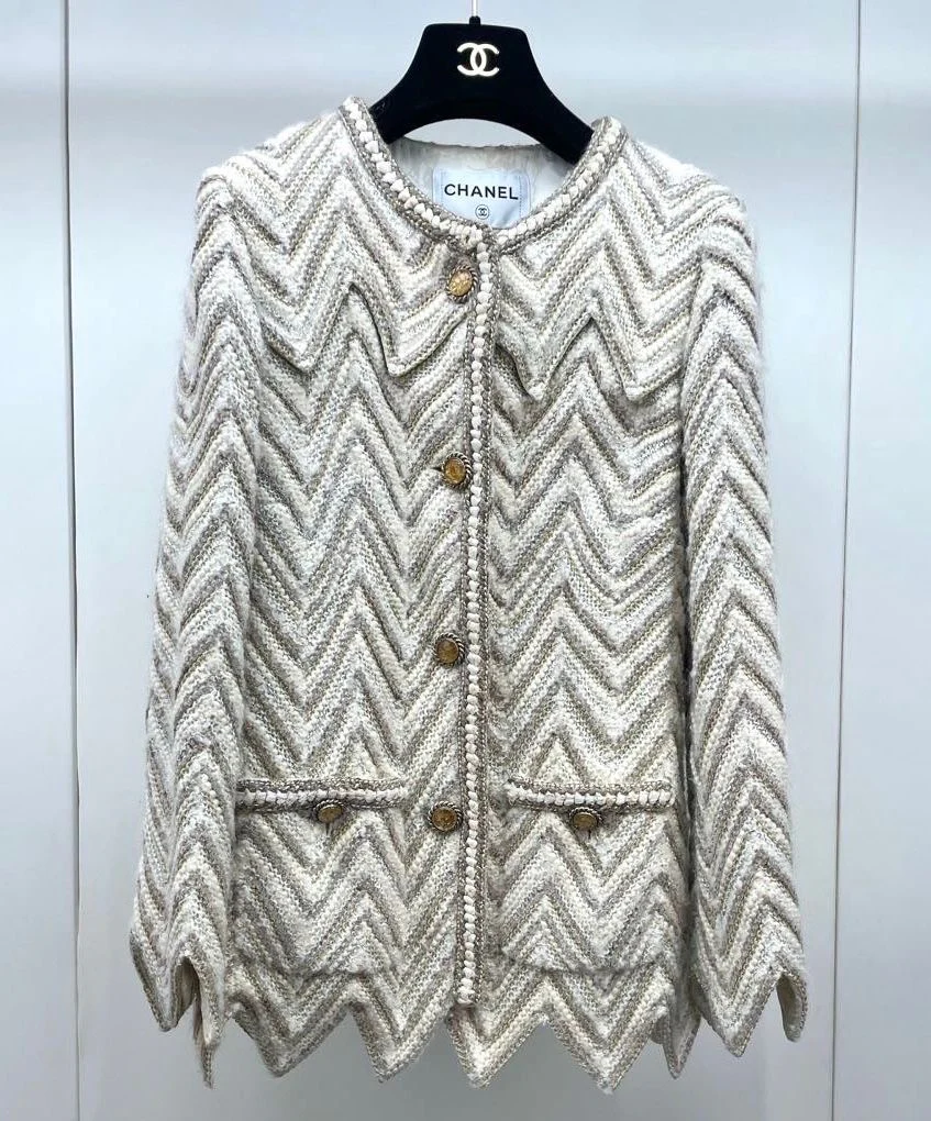 Chanel 18A Tweed Jacket with gold details