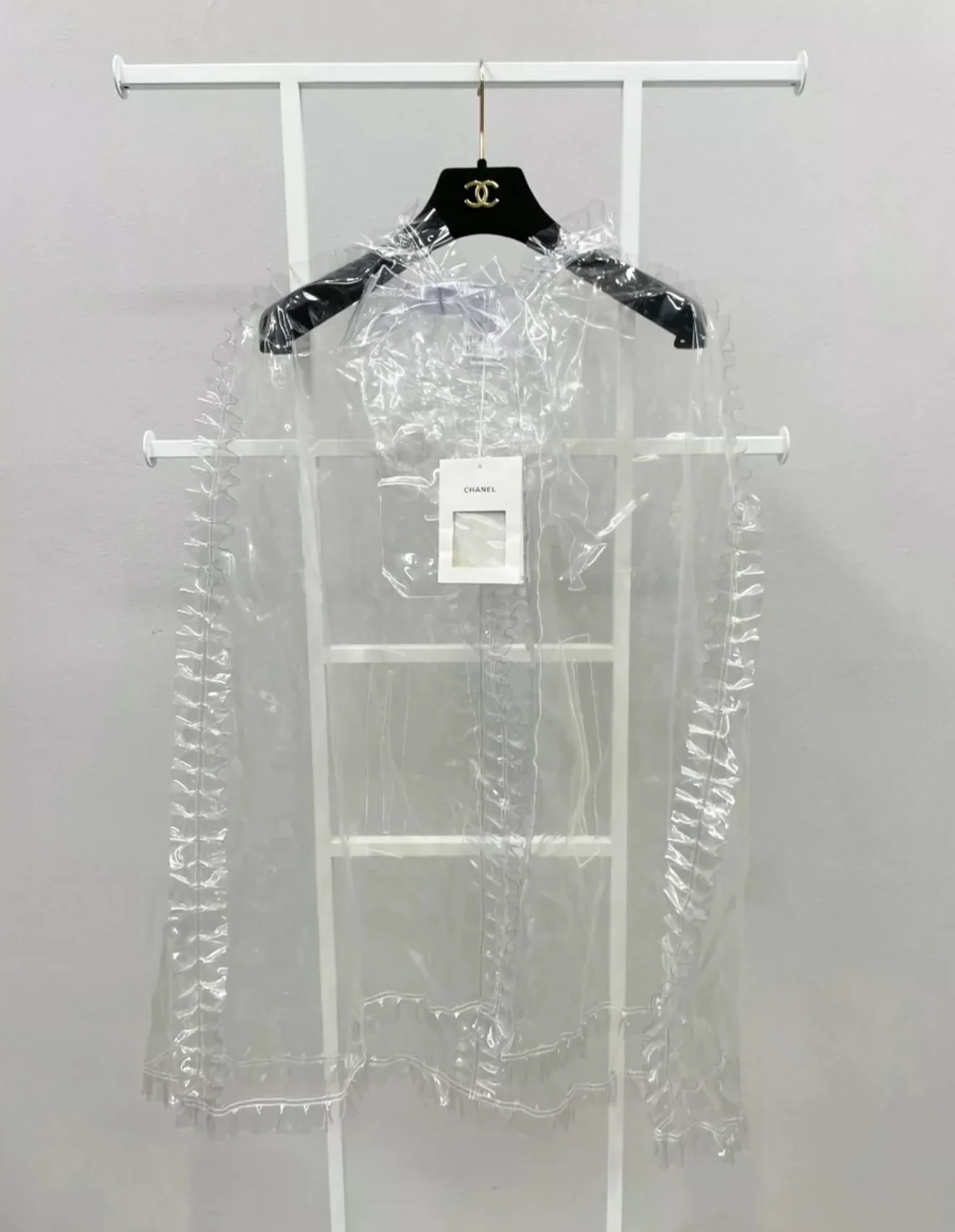 Chanel 18S Transparent Cape Polyurethane