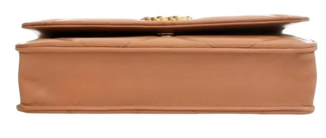 Chanel 19 Caramel Lambskin 21P Wallet On Chain WOC Mixed Metal Hardware - Image 7
