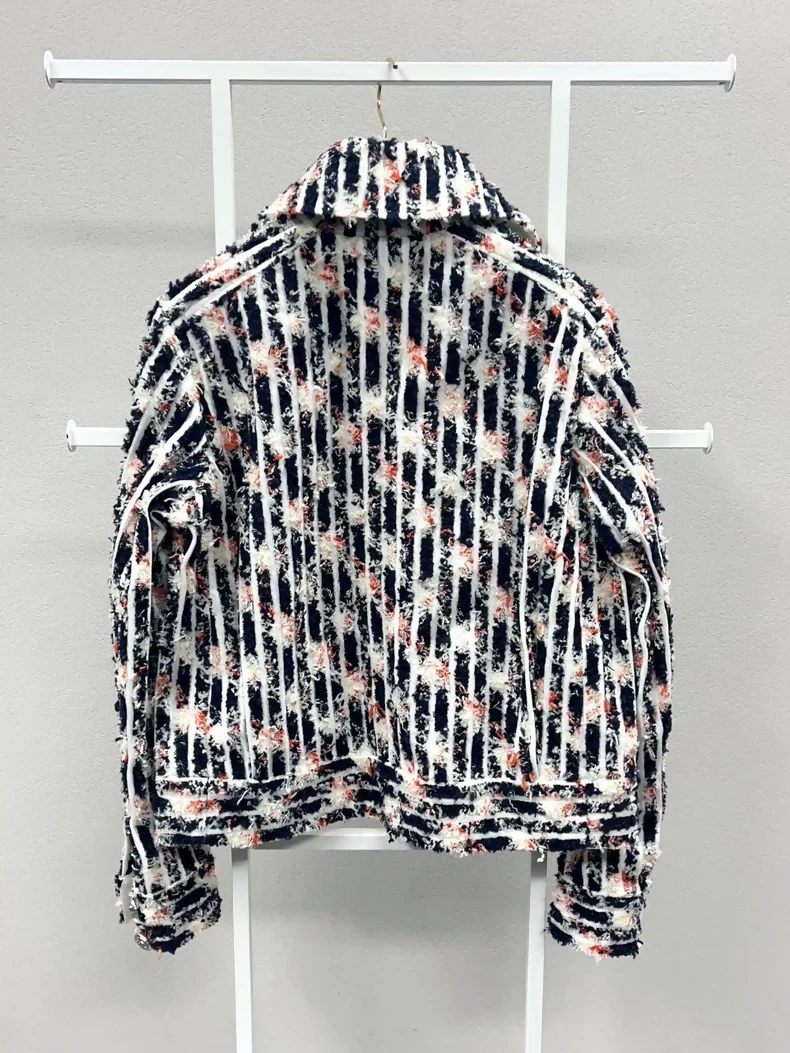 Chanel 19N black & white denim tweed jacket - Image 2
