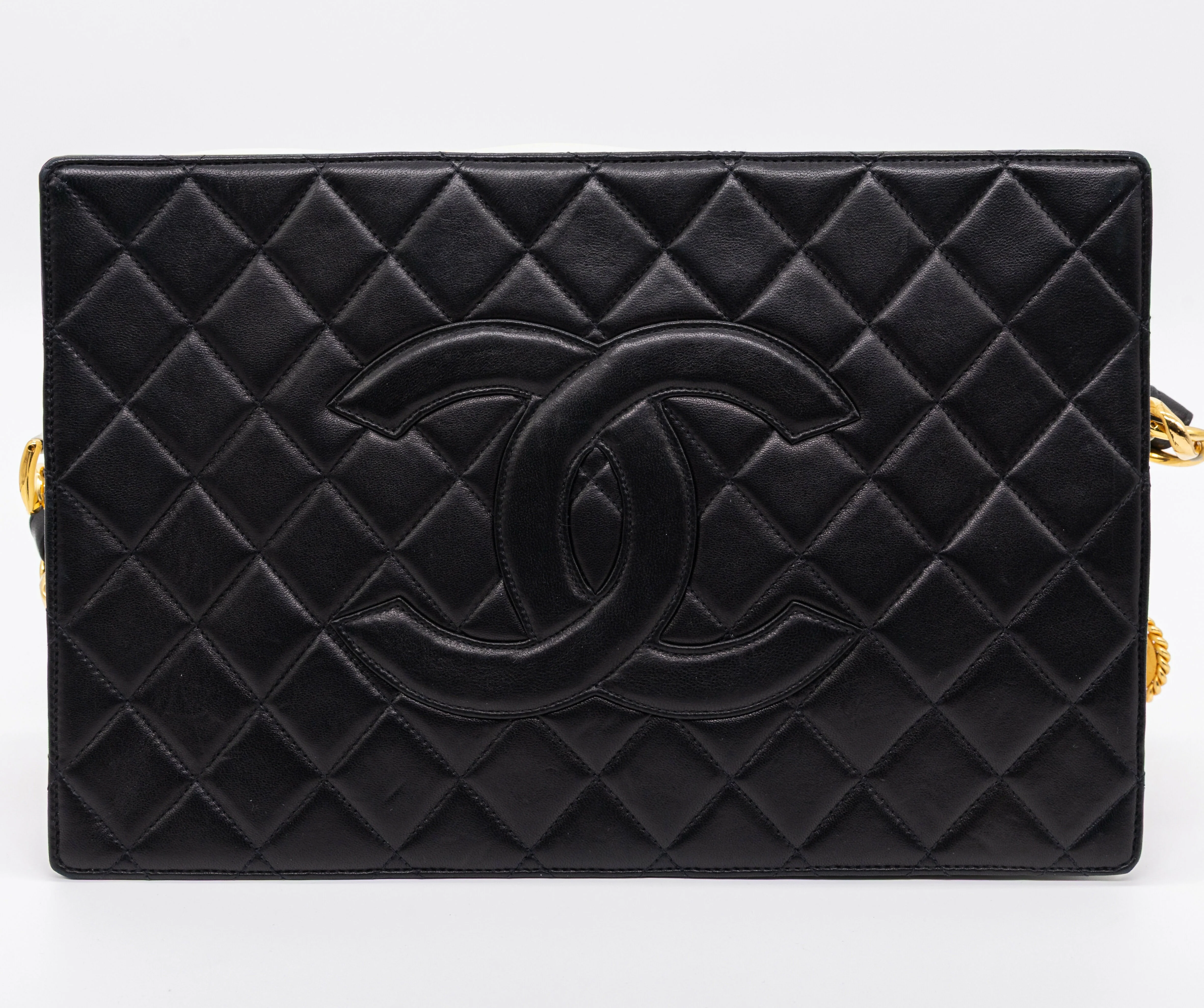Chanel 1991 Vintage Black & White Shoulder Bag - Image 7
