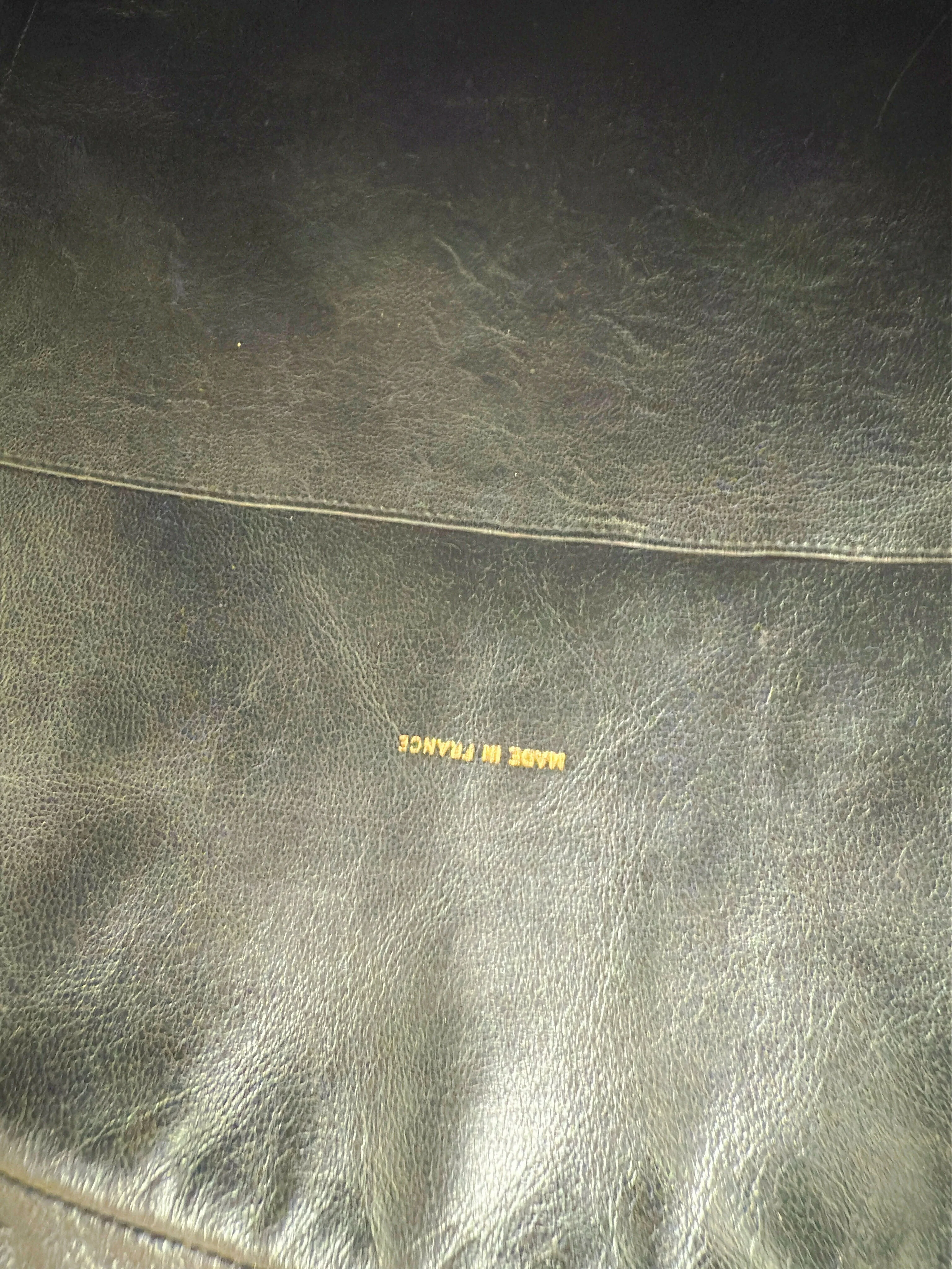 Chanel 1992 Half Moon Top Handle Bag – Black Tweed & Leather with Gold Hardware - Image 11