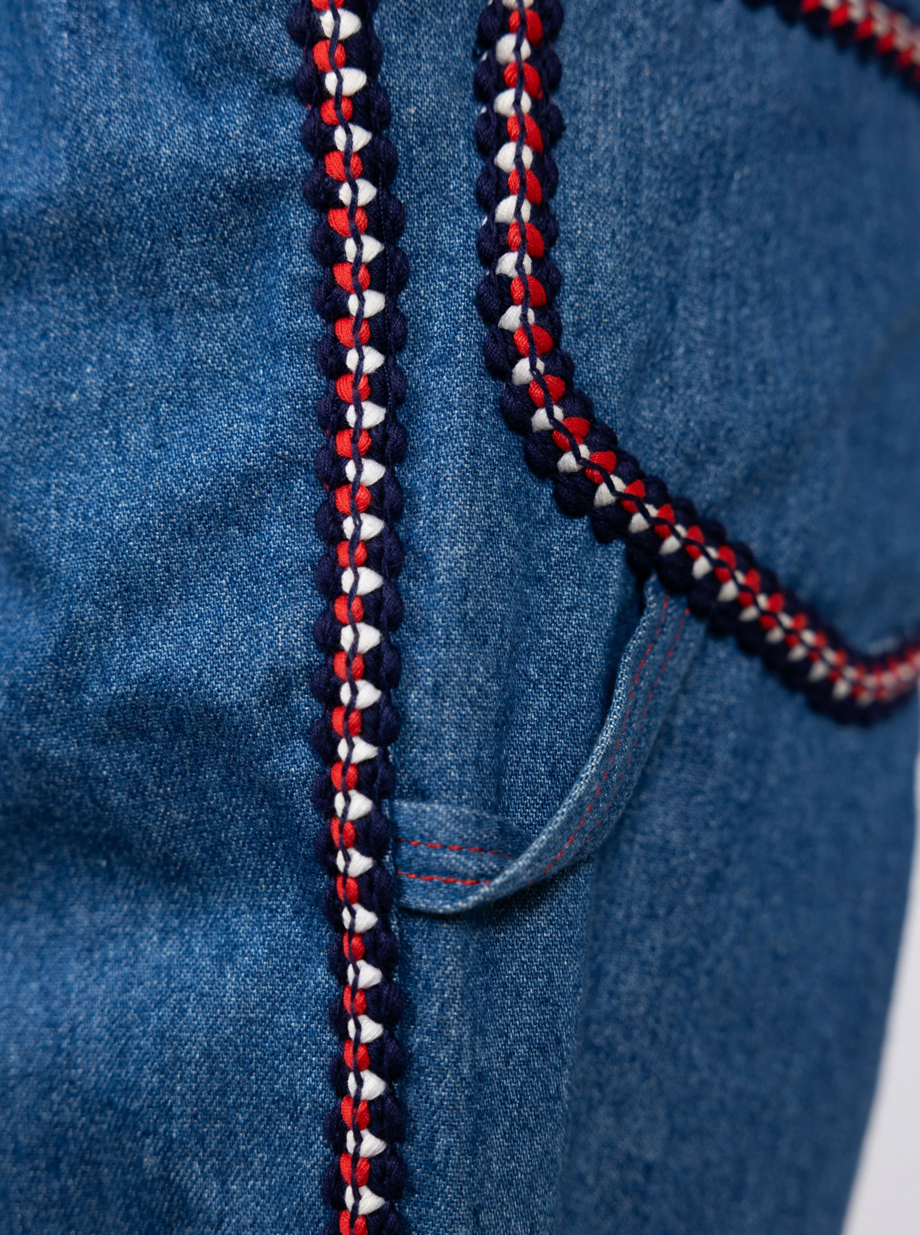 Chanel 1993 Fall/Winter Vintage Braided Logo Overalls - Image 12