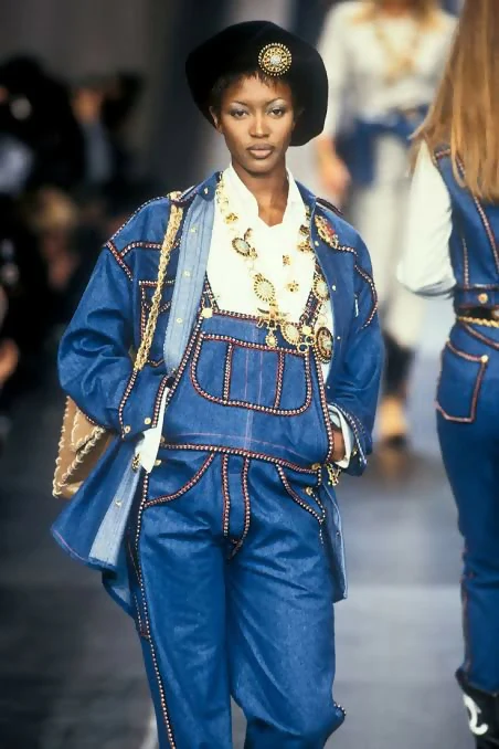 Chanel 1993 Fall/Winter Vintage Braided Logo Overalls - Image 16