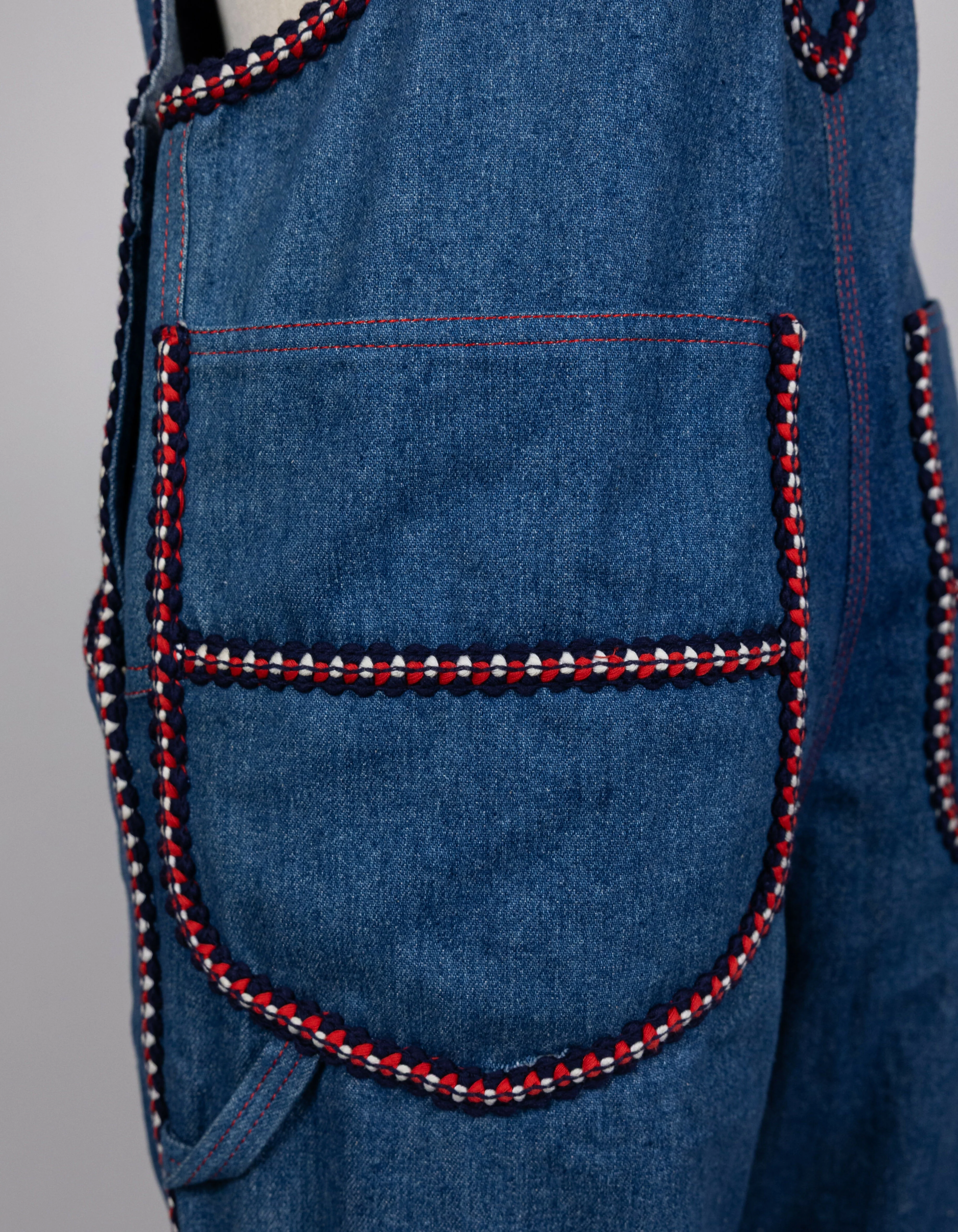 Chanel 1993 Fall/Winter Vintage Braided Logo Overalls - Image 9
