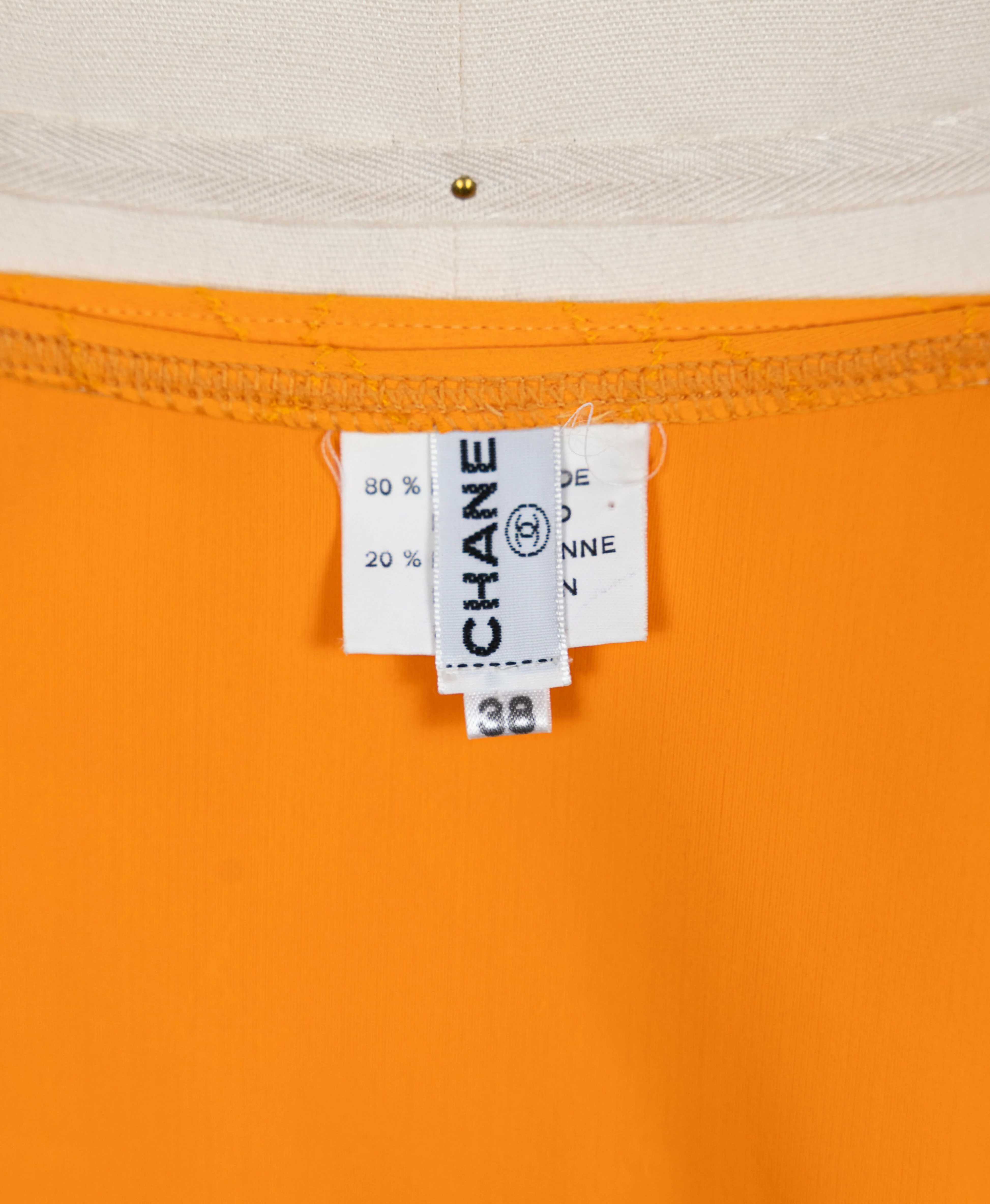 Chanel 1994 Cruise Vintage Orange Logo Quilted Bikini - Image 13