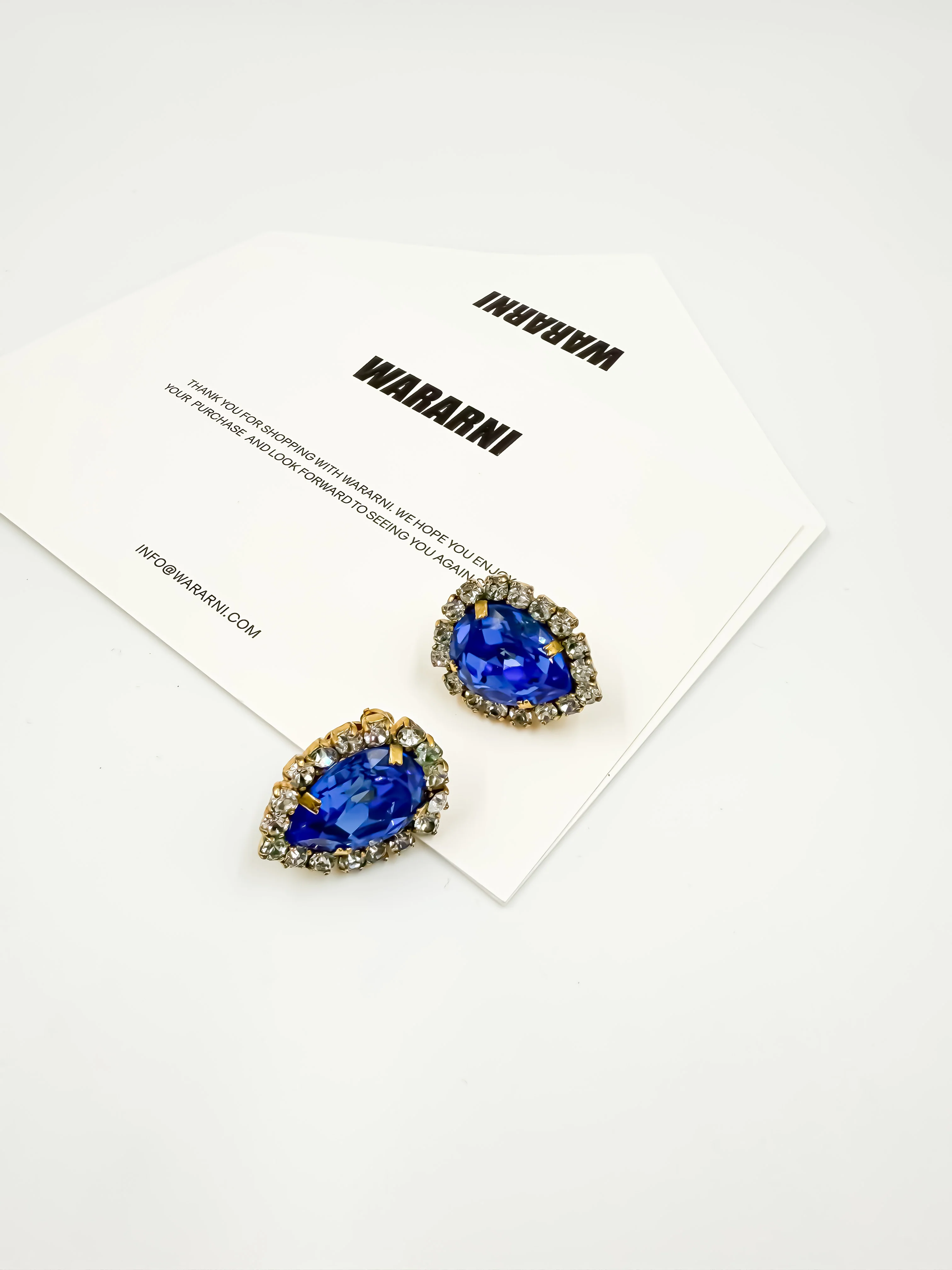Chanel 1995 “Barbie Collection” Crystal Earrings Pink/Dark Red/Blue - Image 5