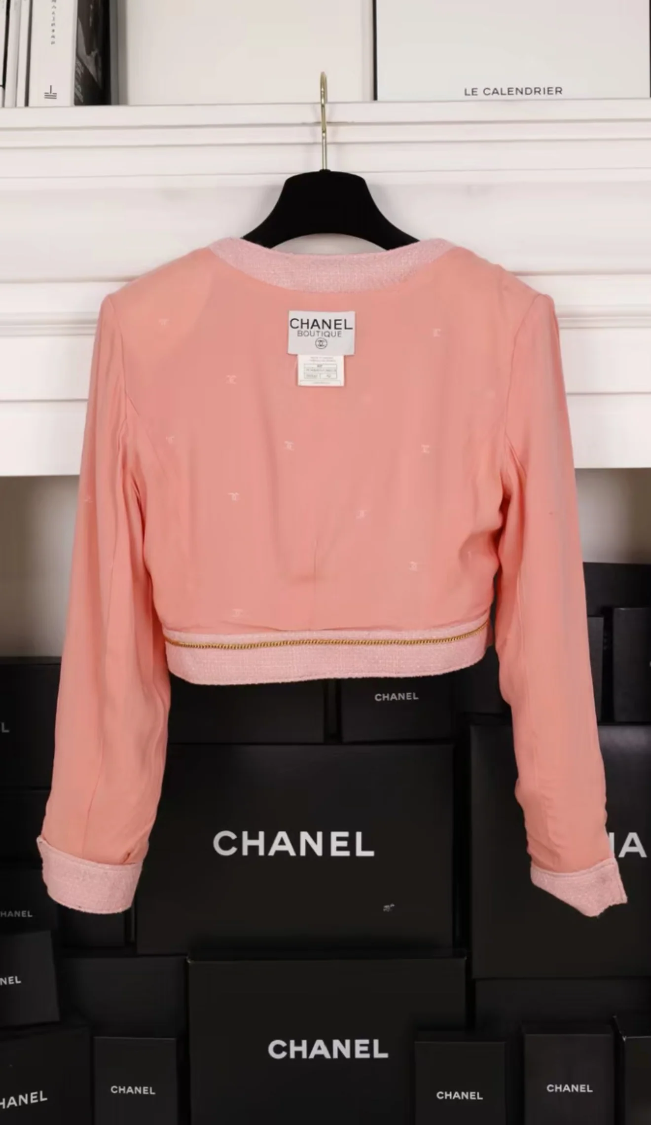 Chanel 1995 Barbie collection pink cropped jacket - Image 3