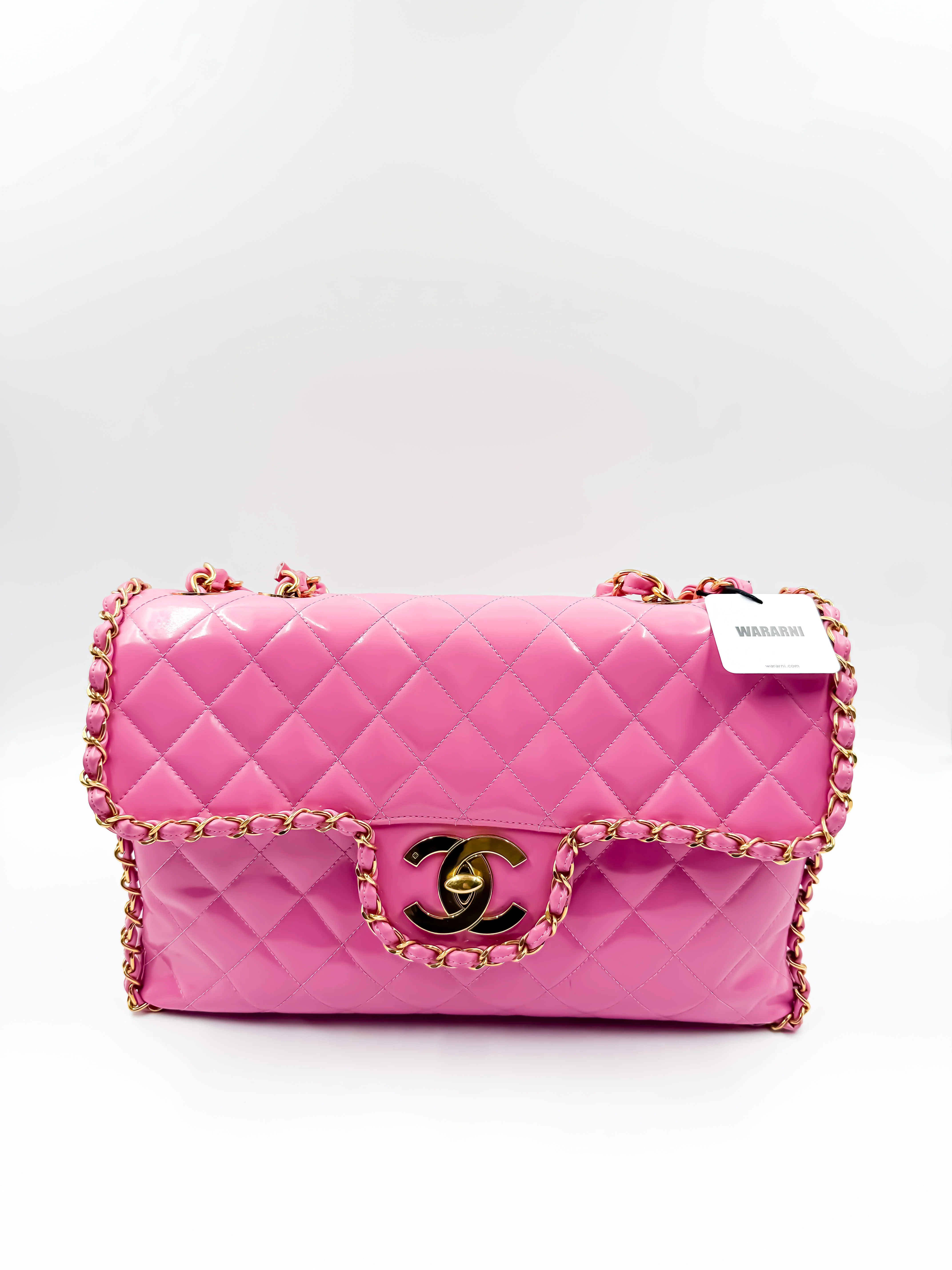 Chanel 1995 Spring/Summer Barbie Collection Pink Maxi Flap Bag - Image 2