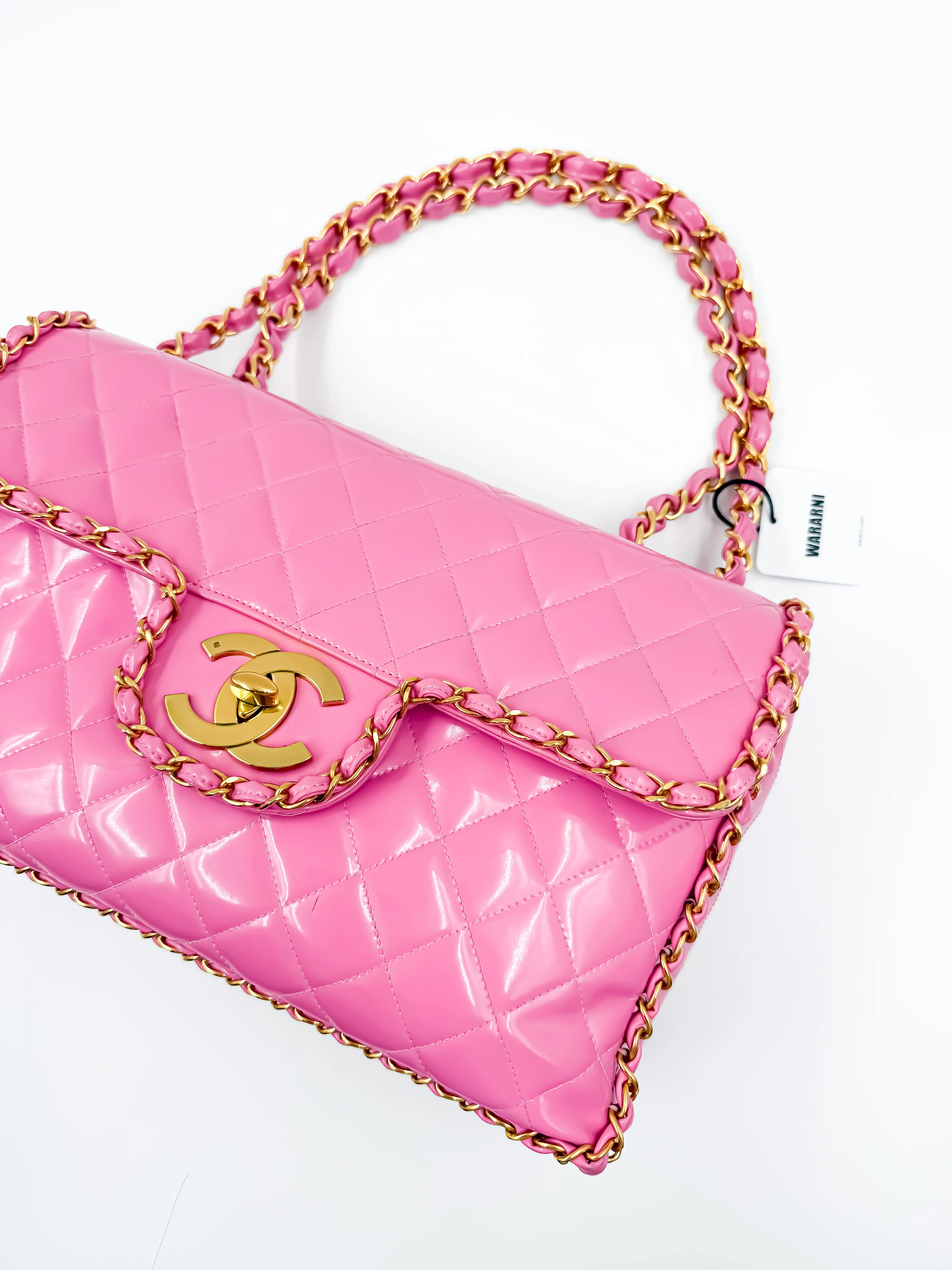 Chanel 1995 Spring/Summer Barbie Collection Pink Maxi Flap Bag - Image 3