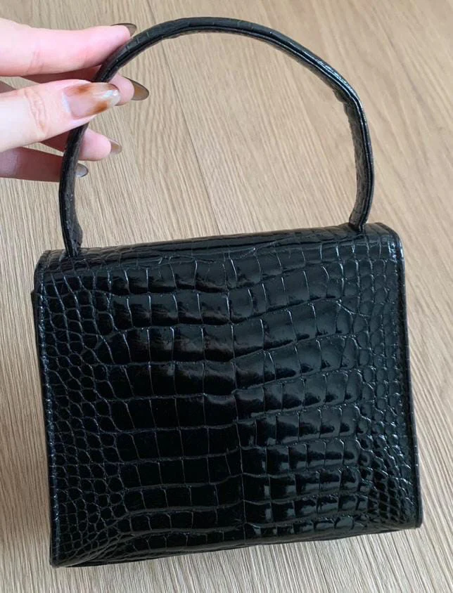 Chanel 1996-1997 Black Crocodile Mini Kelly bag - Image 2