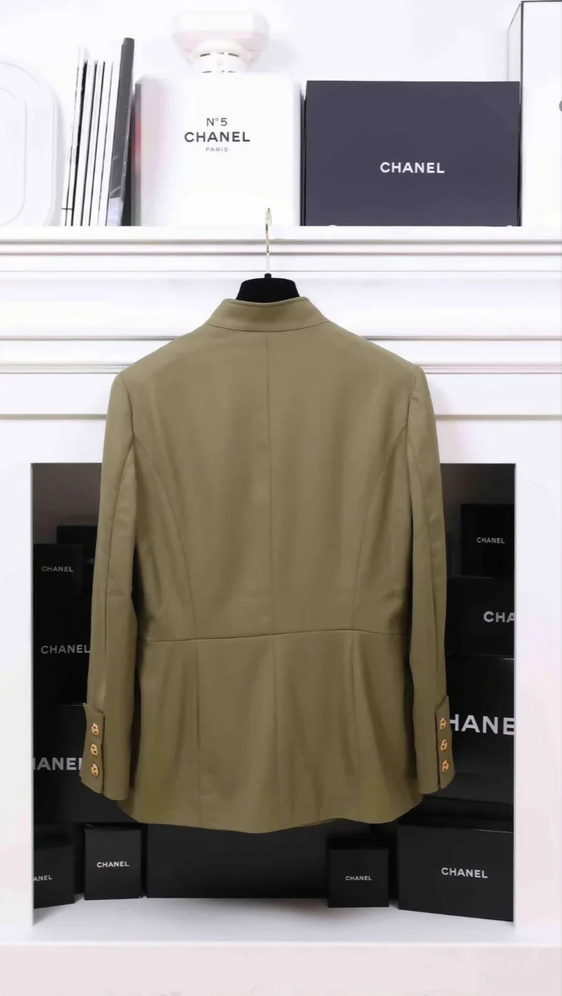 Chanel 1996 Army Green Jacket - Image 2