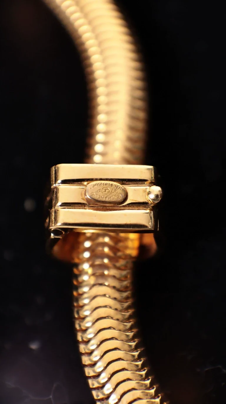 Chanel 1997 Plain Gold Pearl Chain Necklace - Image 3