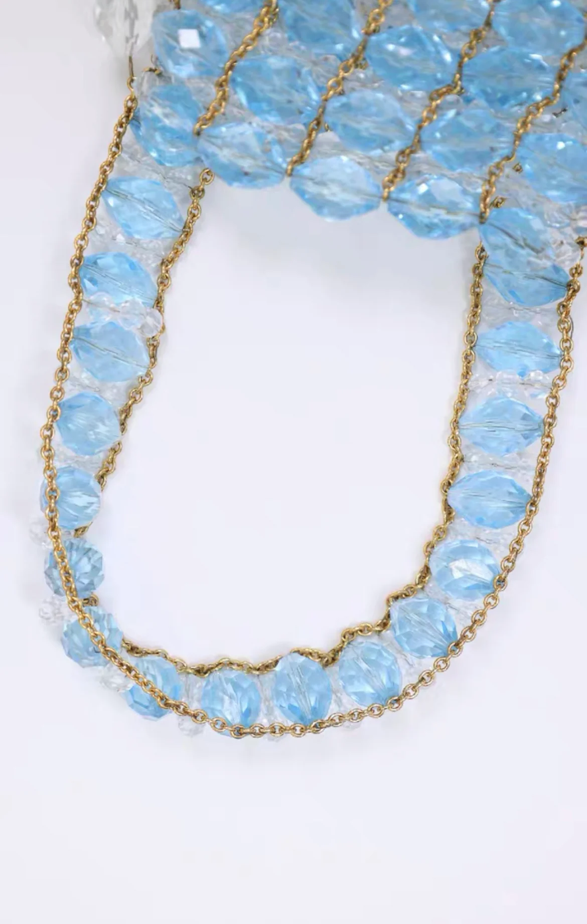 Chanel 1997 Runway Vintage Rare Blue Clutch Minaudière Bag - Image 3