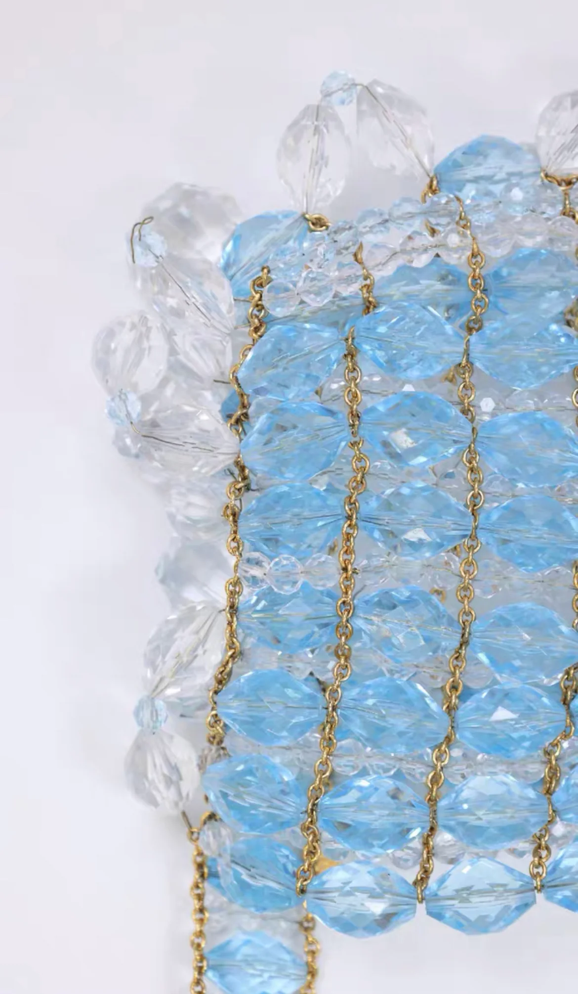 Chanel 1997 Runway Vintage Rare Blue Clutch Minaudière Bag - Image 5