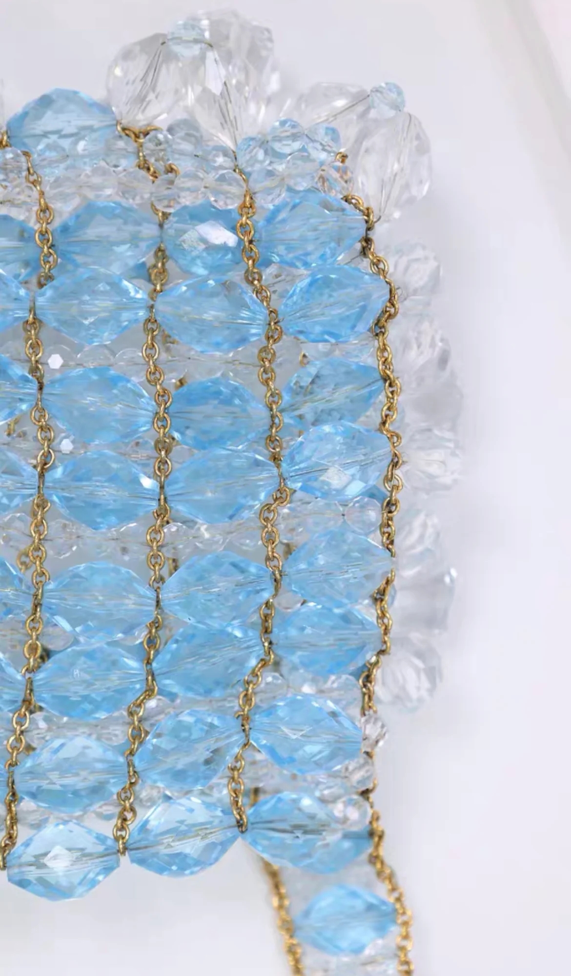 Chanel 1997 Runway Vintage Rare Blue Clutch Minaudière Bag - Image 6