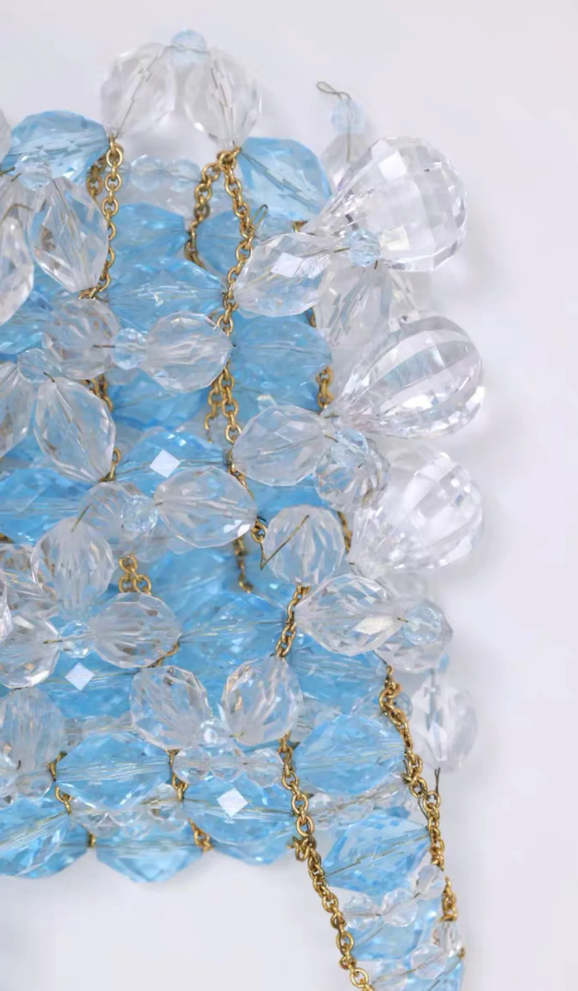 Chanel 1997 Runway Vintage Rare Blue Clutch Minaudière Bag - Image 9