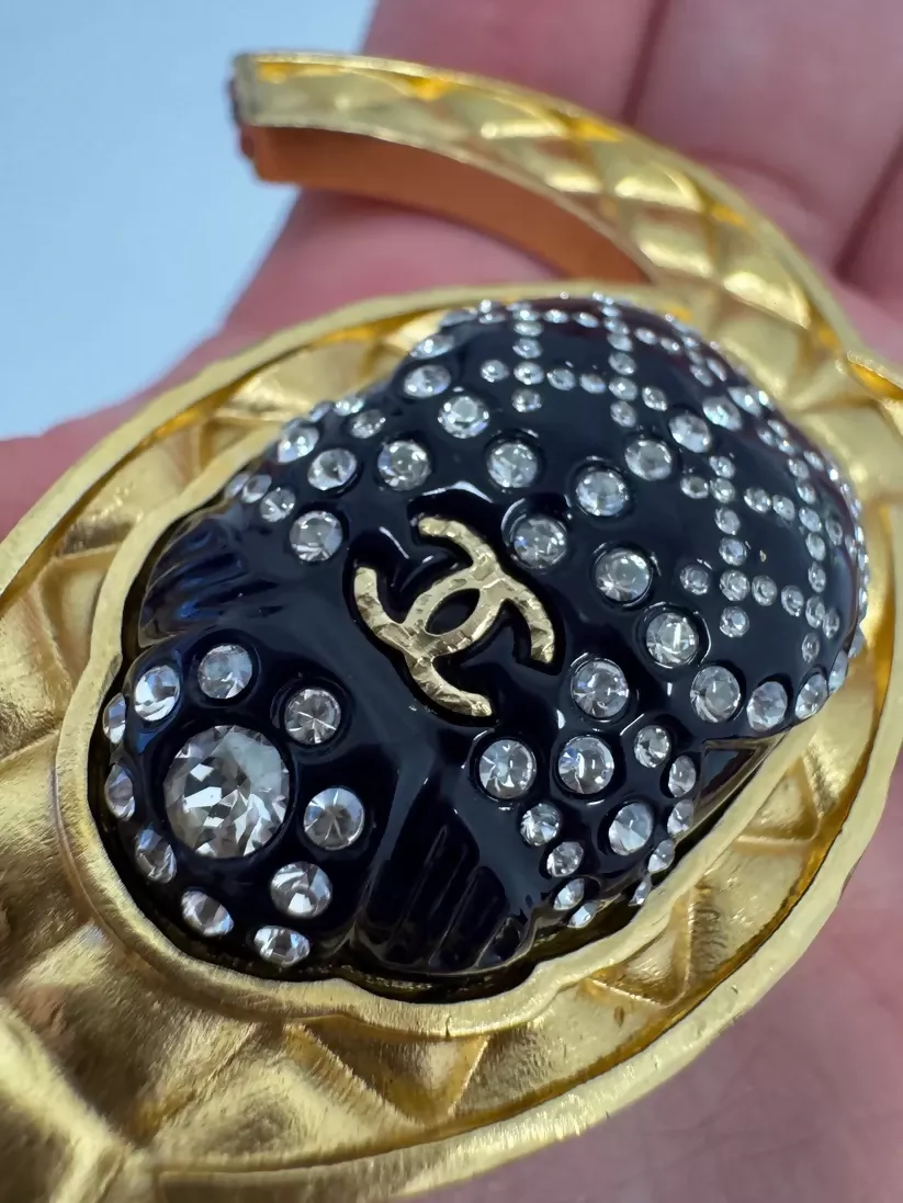 Chanel 19A Egypt Multicolor XL Beetle Brooch - Image 3