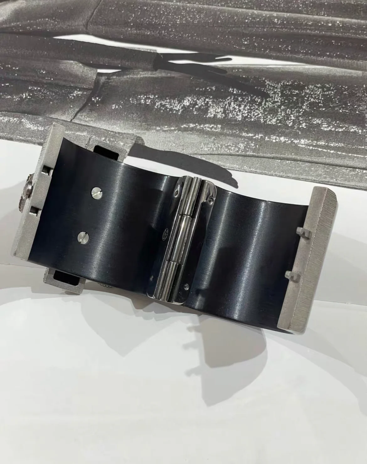 Chanel 19B CC Gripoix Cuff Bracelet Embellished Resin - Image 4