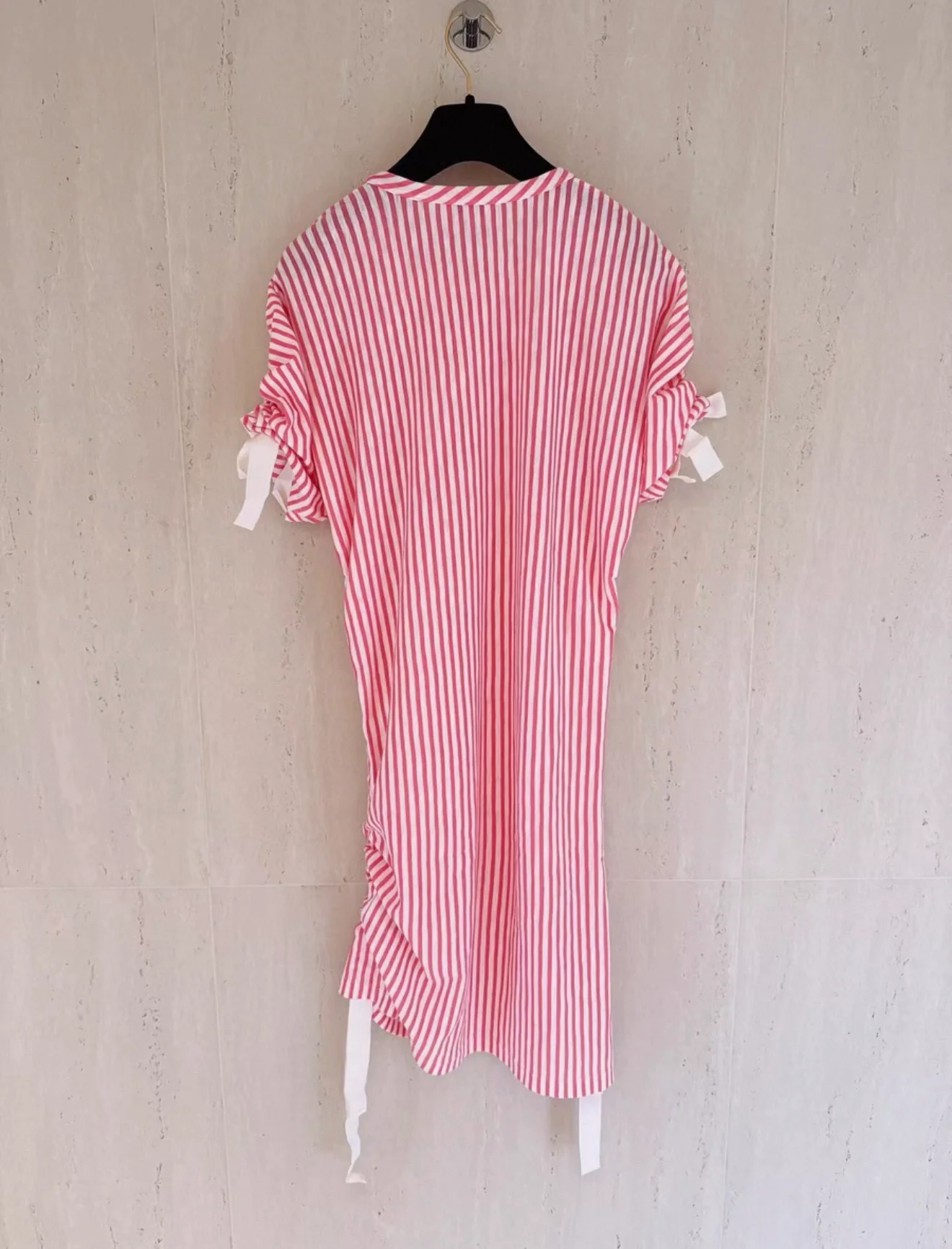 Chanel 19C Pink and White Striped Dress - Image 2