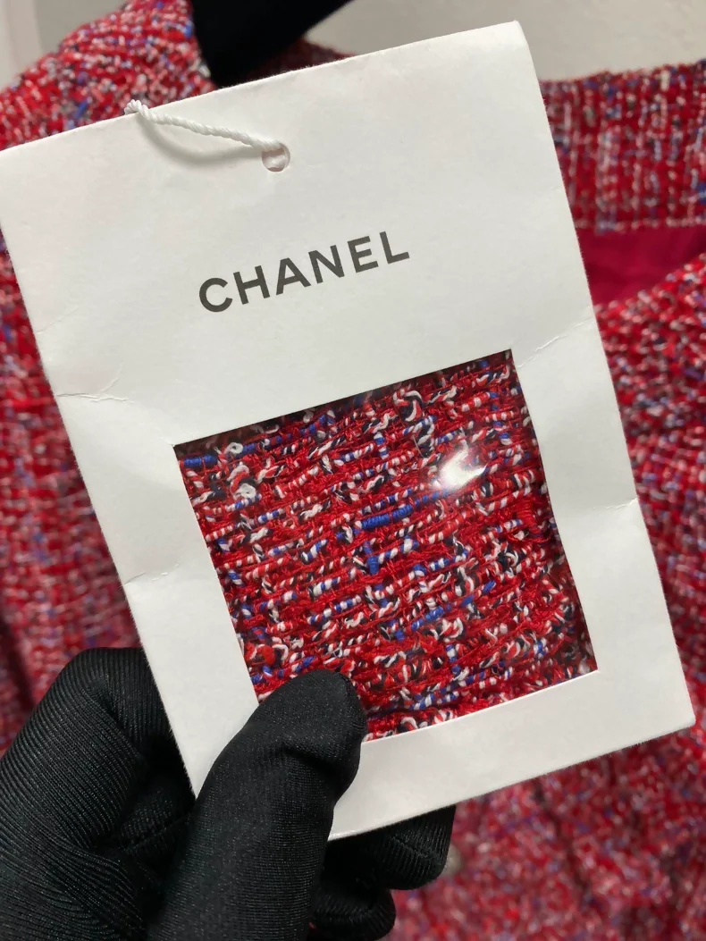 Chanel 19P red tweed jacket - Image 3