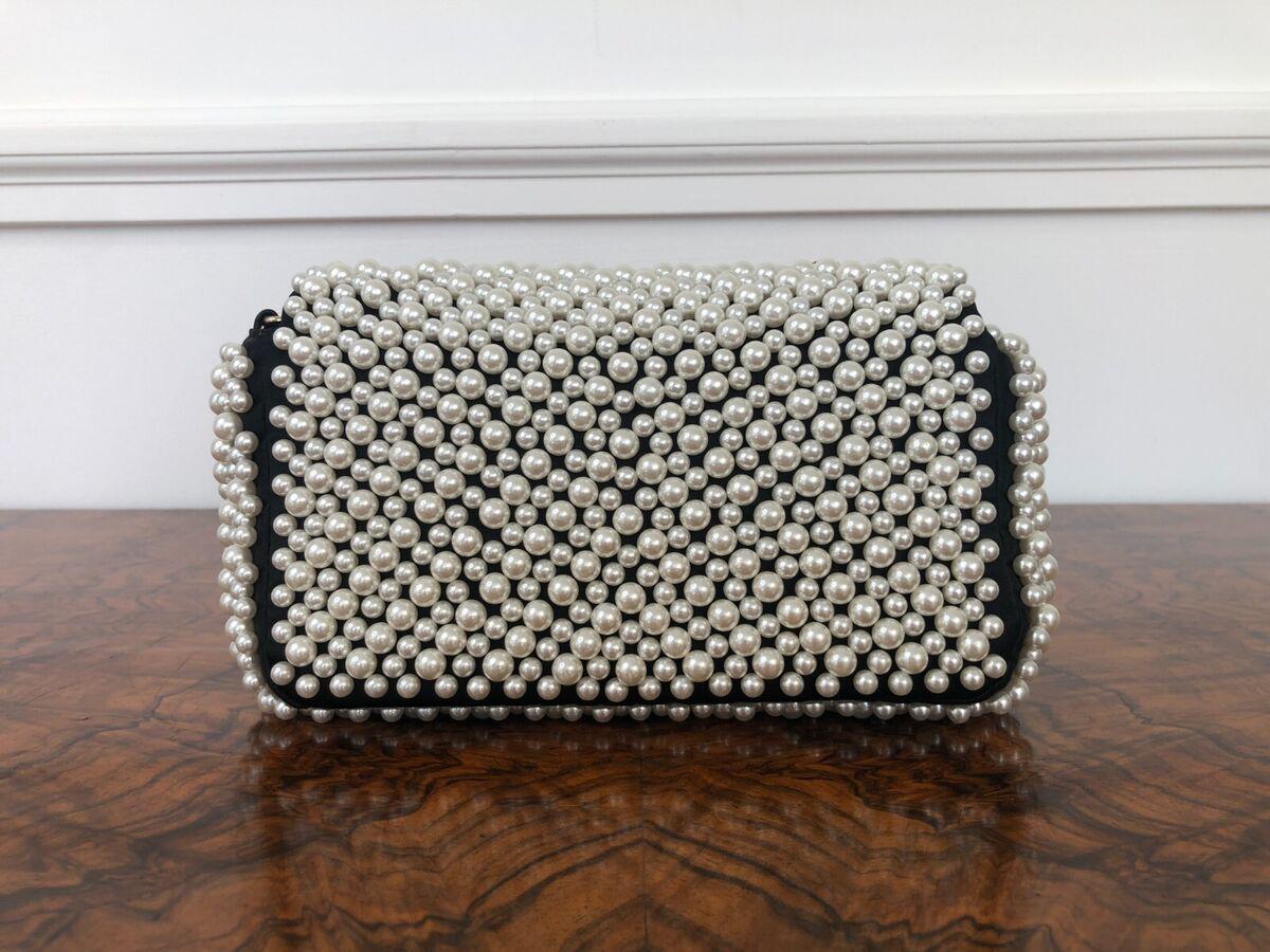 Chanel 19S Pearl Mini Rectangular Flap Bag - Image 2