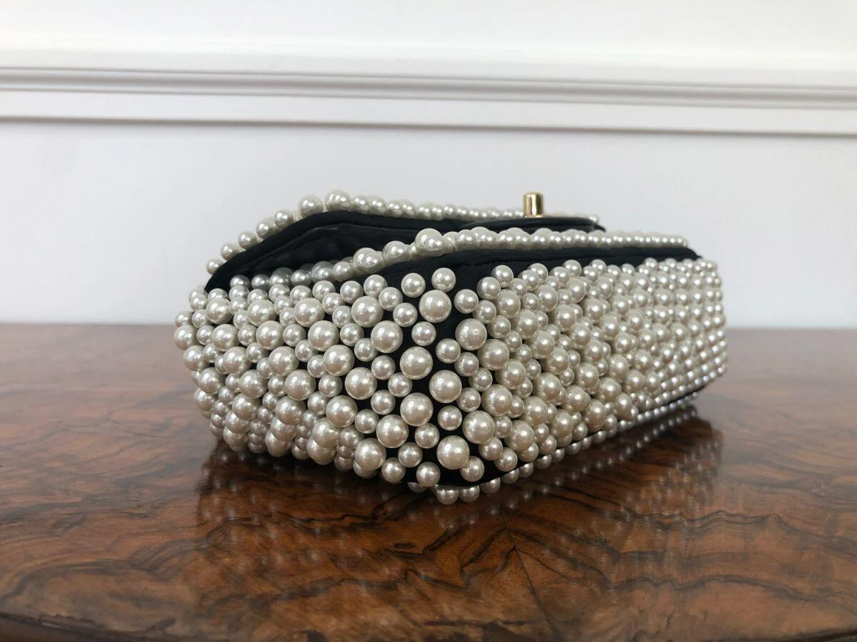 Chanel 19S Pearl Mini Rectangular Flap Bag - Image 6