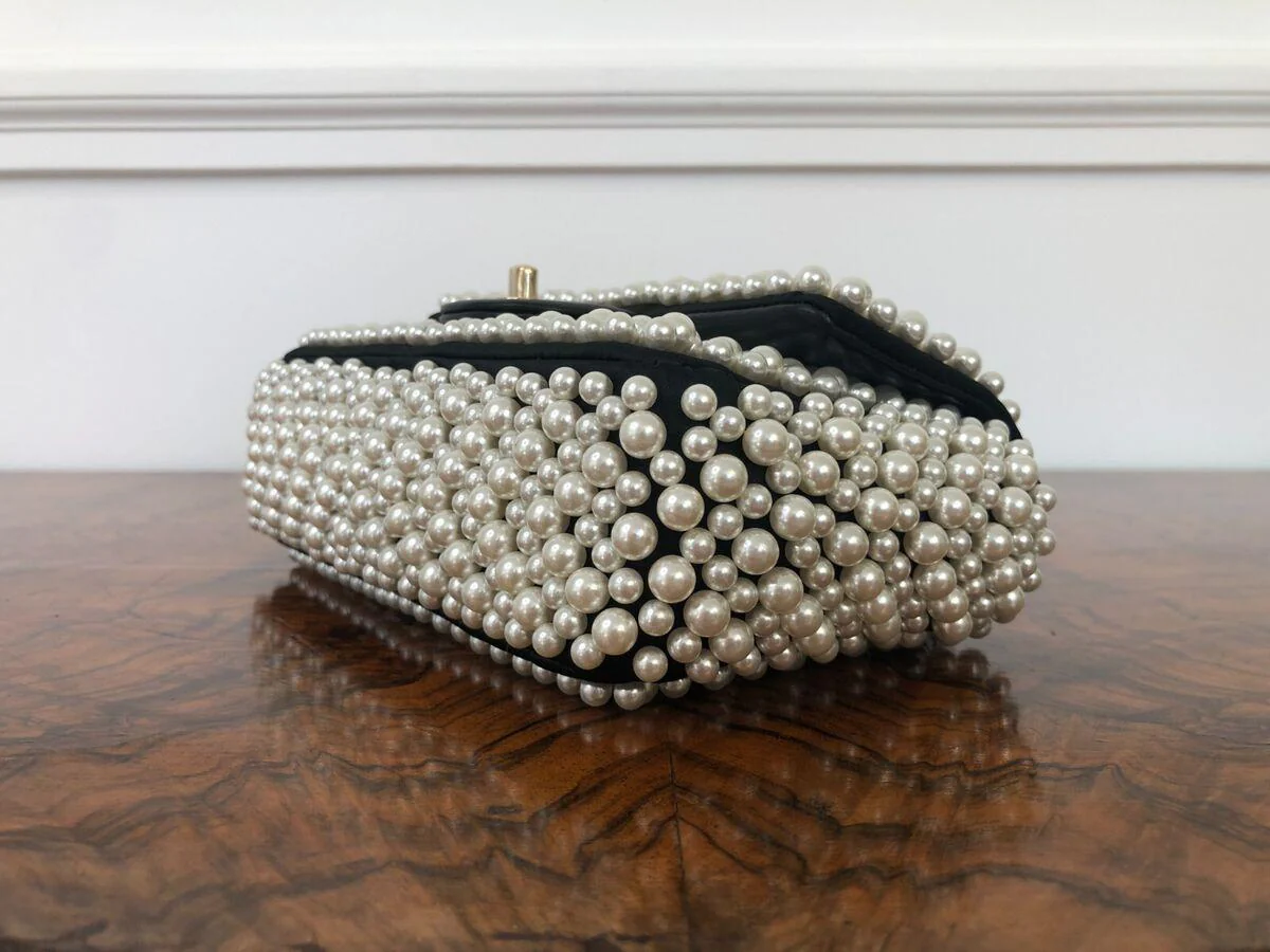 Chanel 19S Pearl Mini Rectangular Flap Bag - Image 7