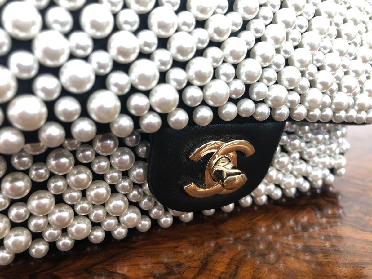 Chanel 19S Pearl Mini Rectangular Flap Bag - Image 8