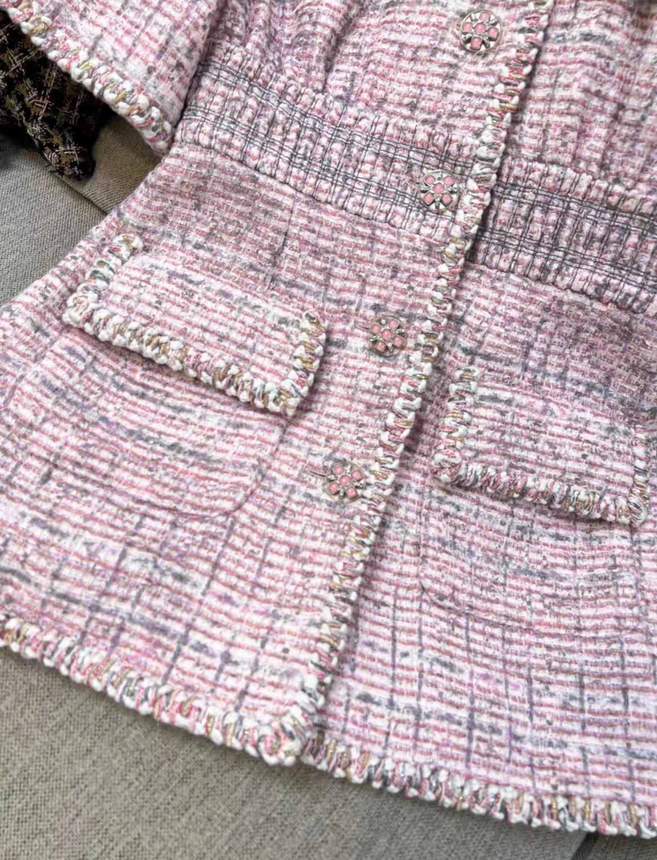 Chanel 19S pink tweed dress - Image 6