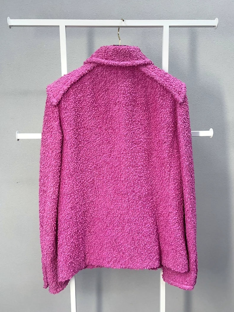 Chanel 20 pink tweed jacket - Image 2