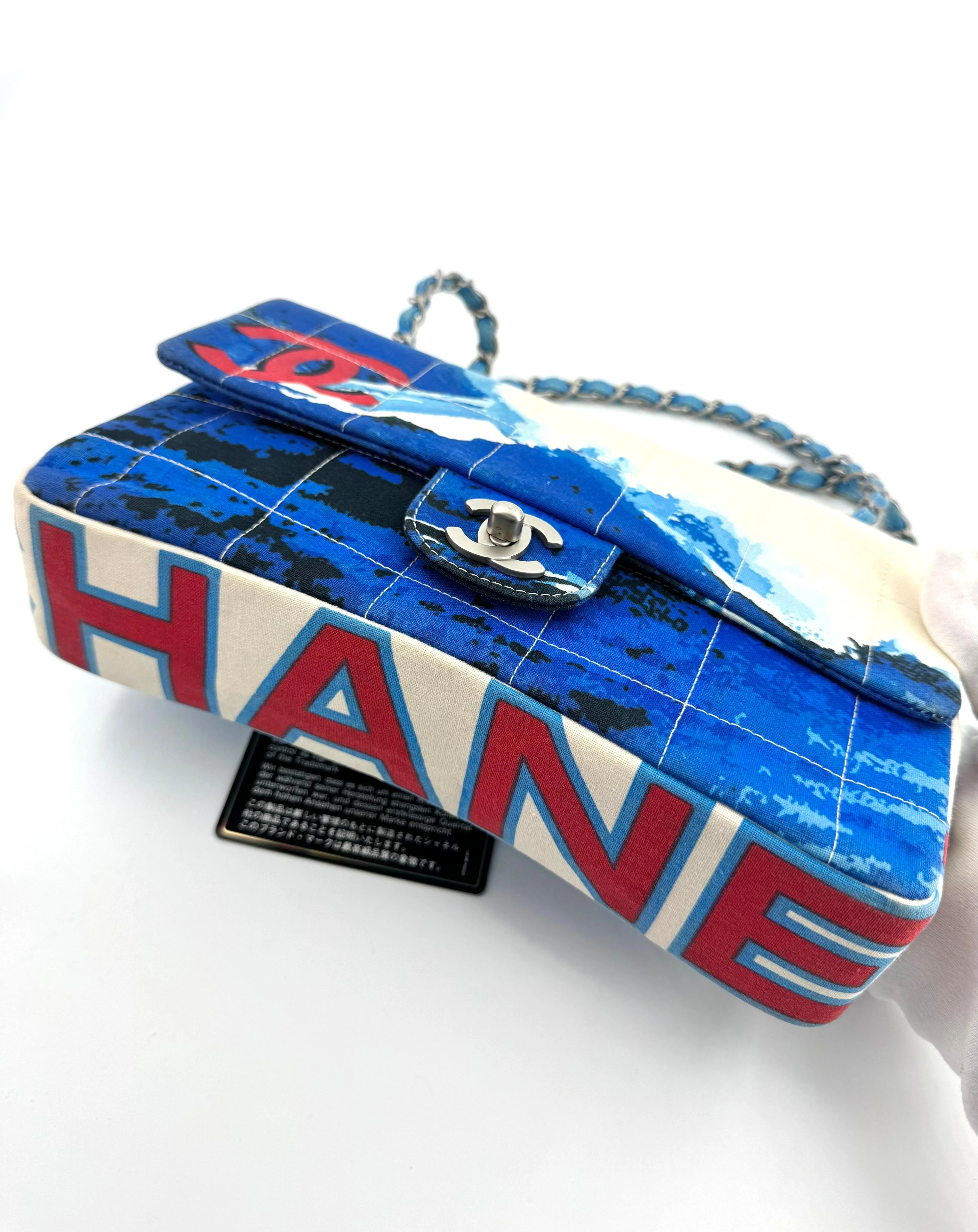 Chanel 2002 Surf Line Choco Bar Flap Bag - Image 8