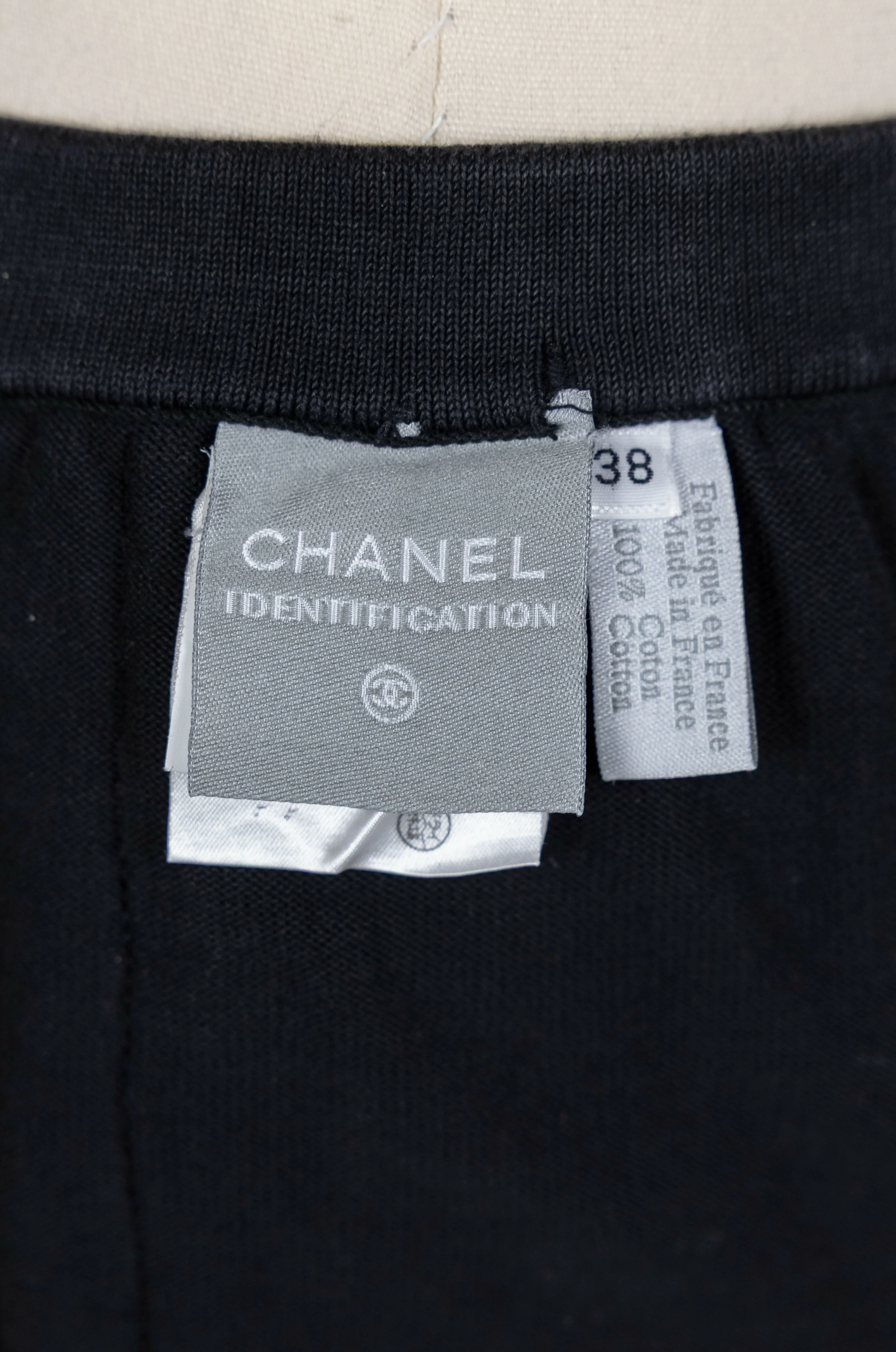Chanel 2003 Vintage Navy Blue Knit Logo Lounge Set - Image 11