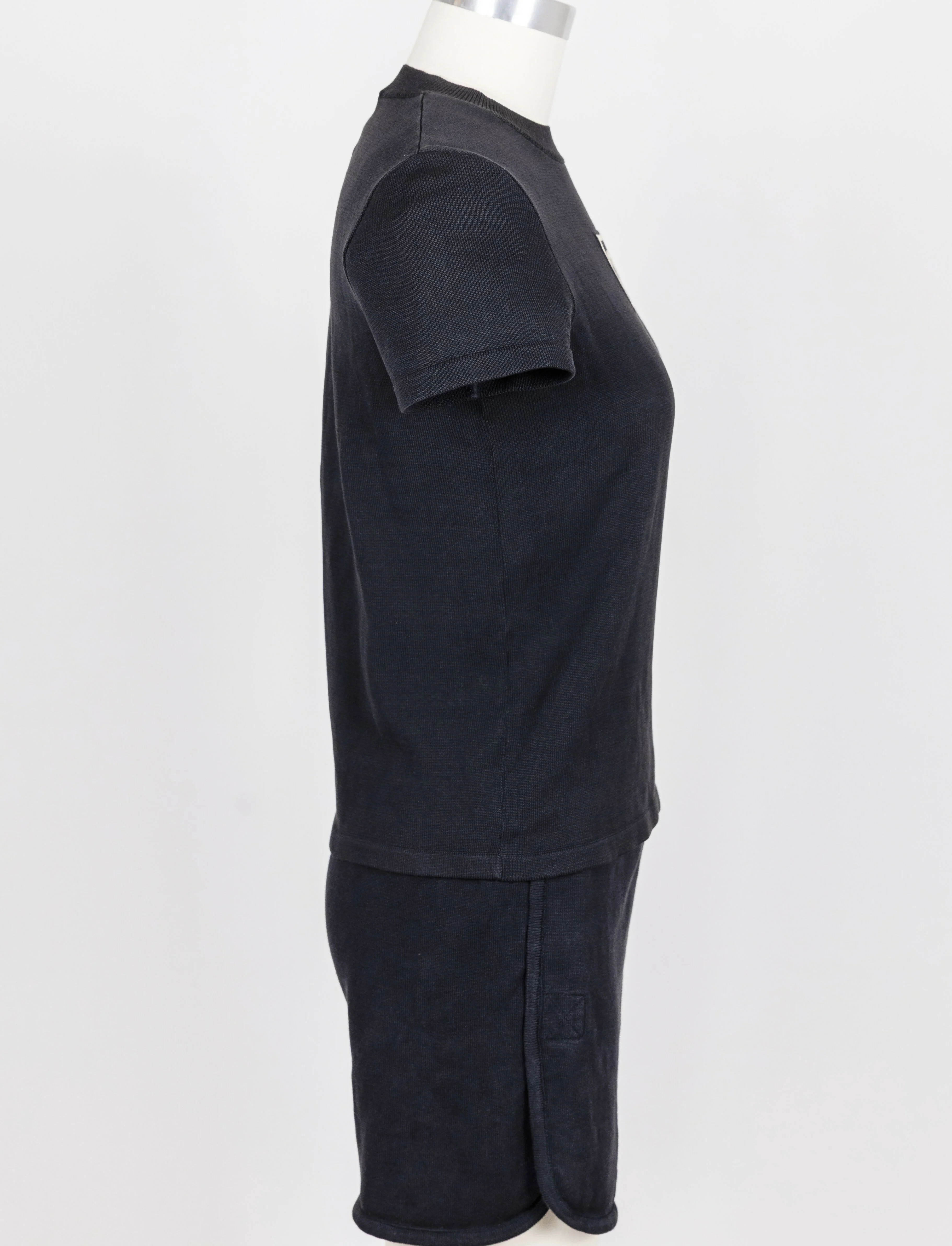 Chanel 2003 Vintage Navy Blue Knit Logo Lounge Set - Image 4