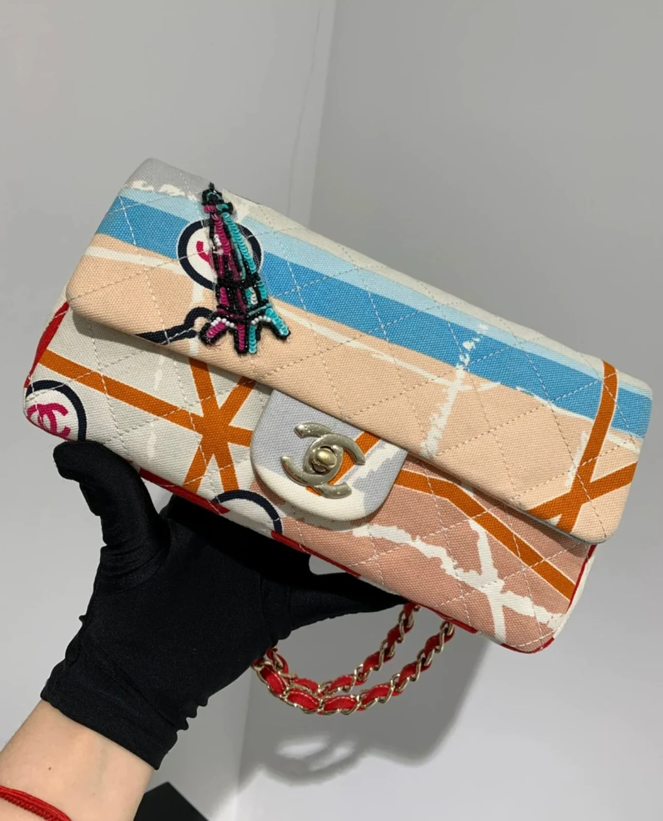 CHANEL 2005-2006 Paris Map shoulder bag - Image 7