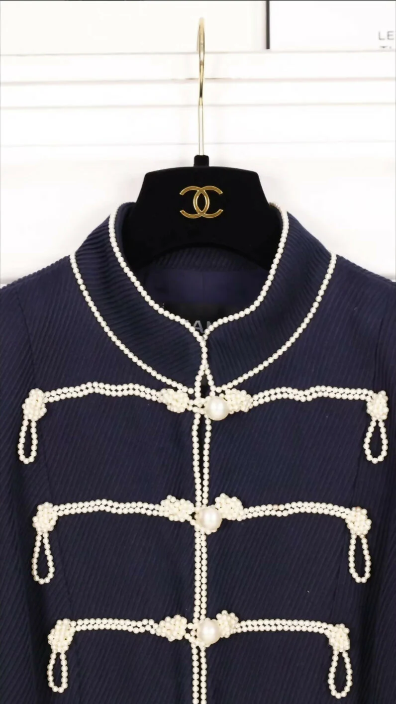 Chanel 09A Blue Collar Jacket - Image 2