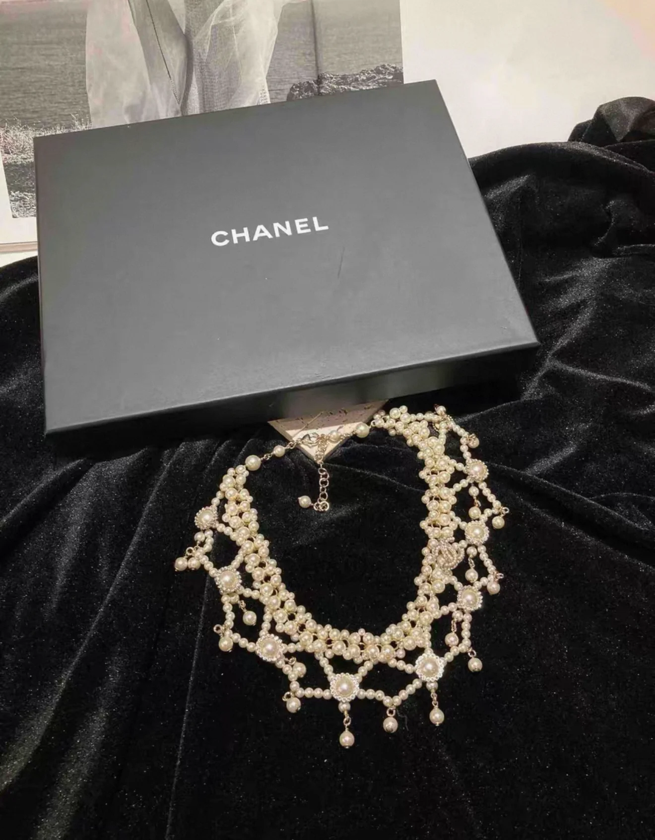 Chanel 2016 Multilayer Pearl Necklace - Image 6