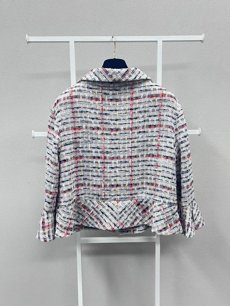 Chanel 2018 striped tweed jacket - Image 2