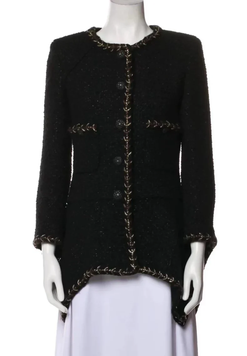 Chanel 2018 black and gold jacket - Image 3