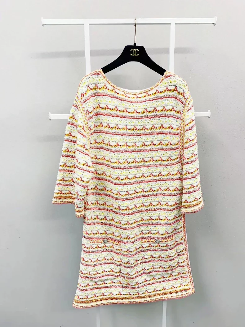 Chanel 2019 beach series tweed dress