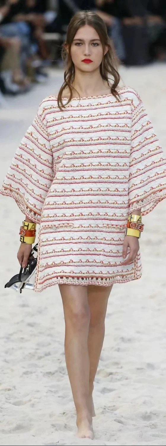 Chanel 2019 beach series tweed dress - Image 3