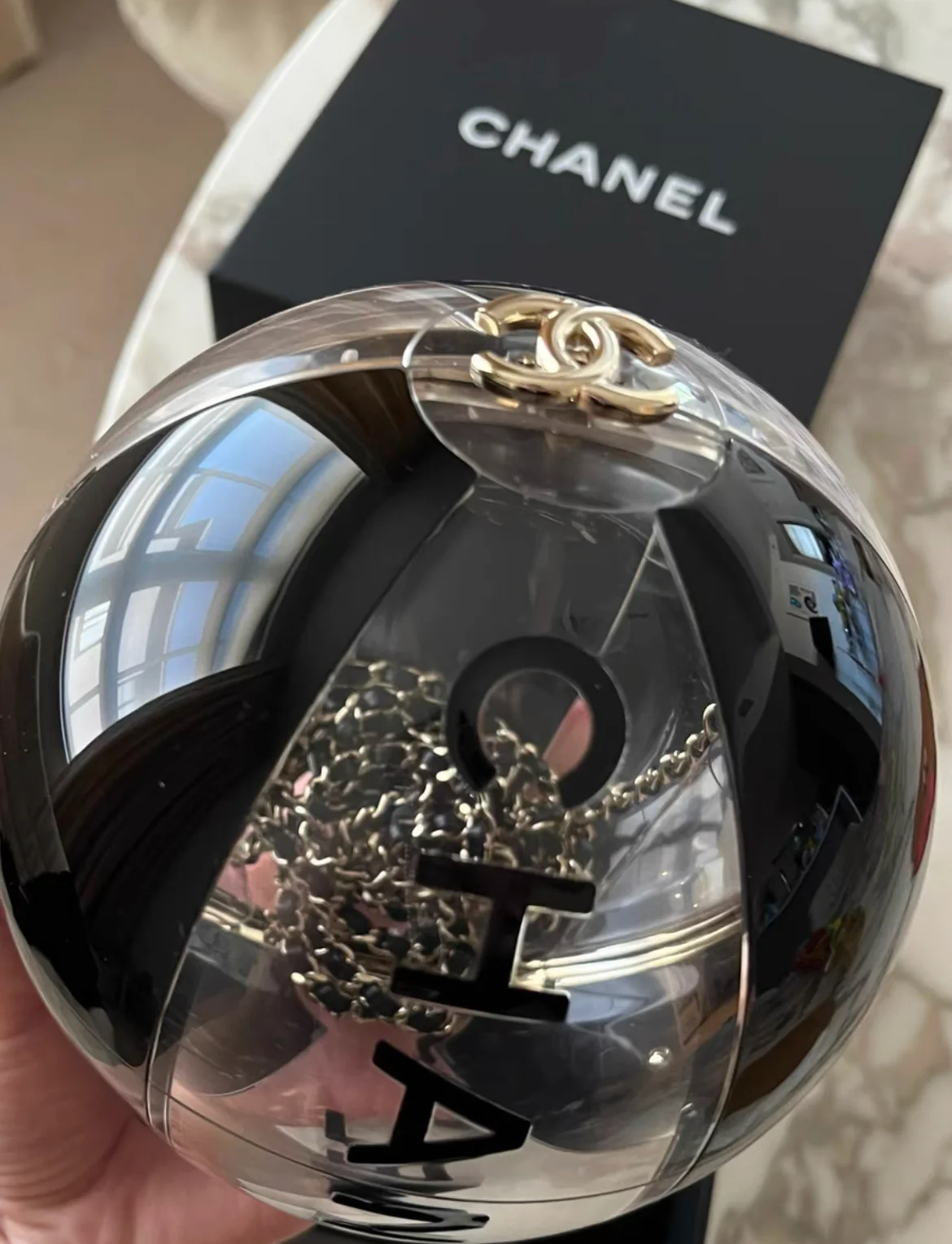 Chanel 2019 Black Beach Ball Minaudière Clutch Bag - Image 2