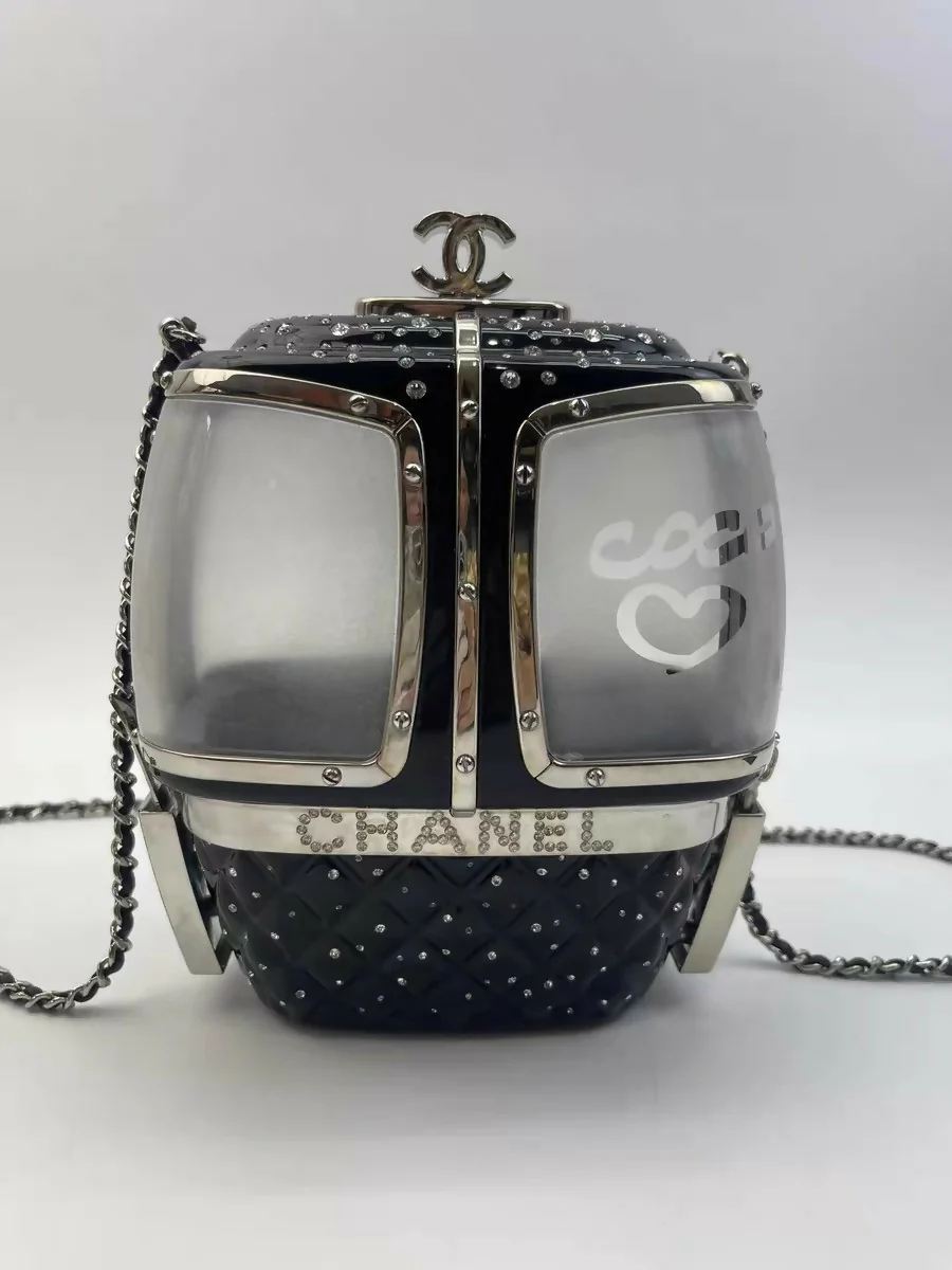 Chanel 2019 Black Gondola Minaudière Evening in the Mountain Clutch Bag - Image 2