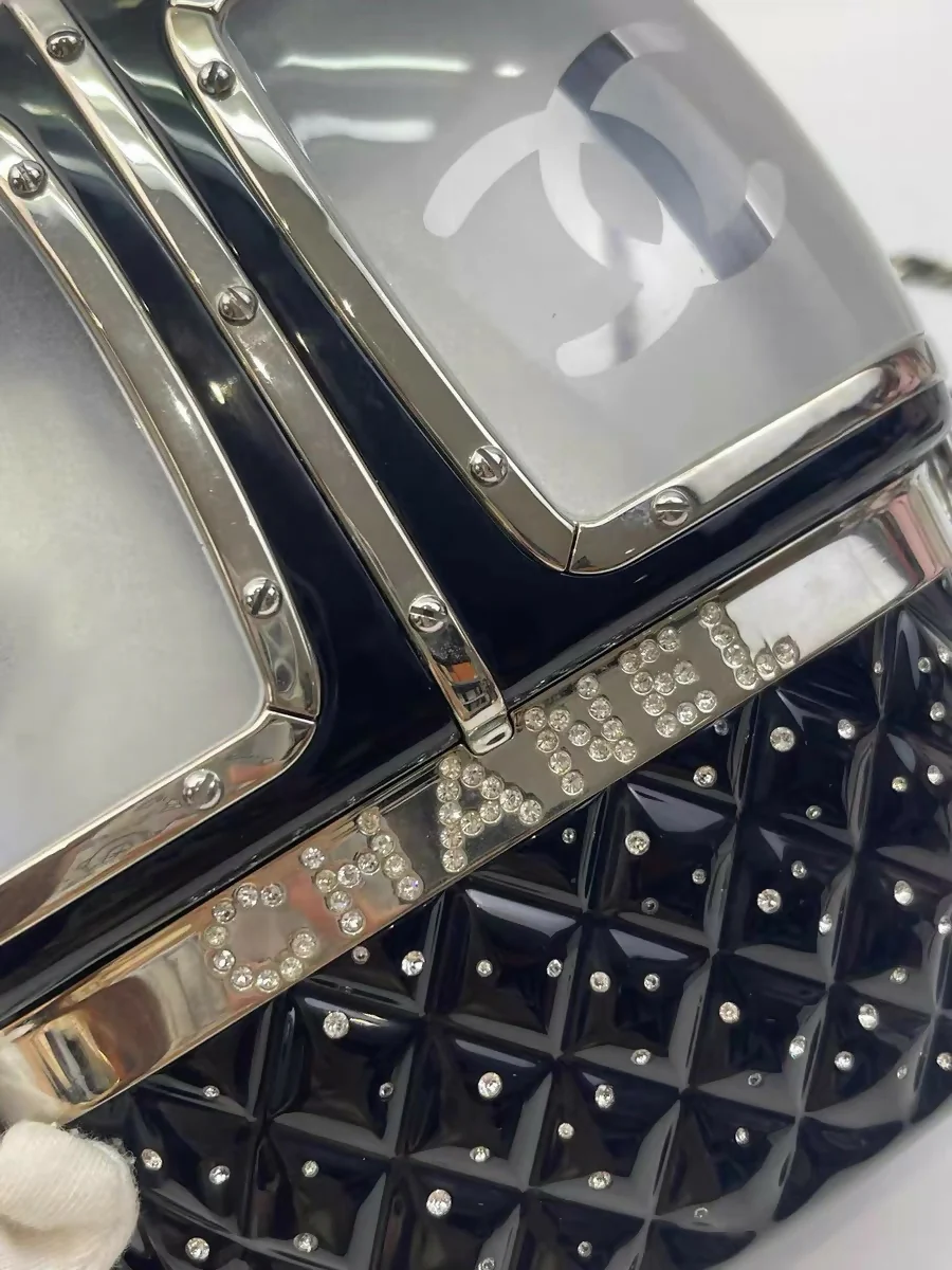 Chanel 2019 Black Gondola Minaudière Evening in the Mountain Clutch Bag - Image 5