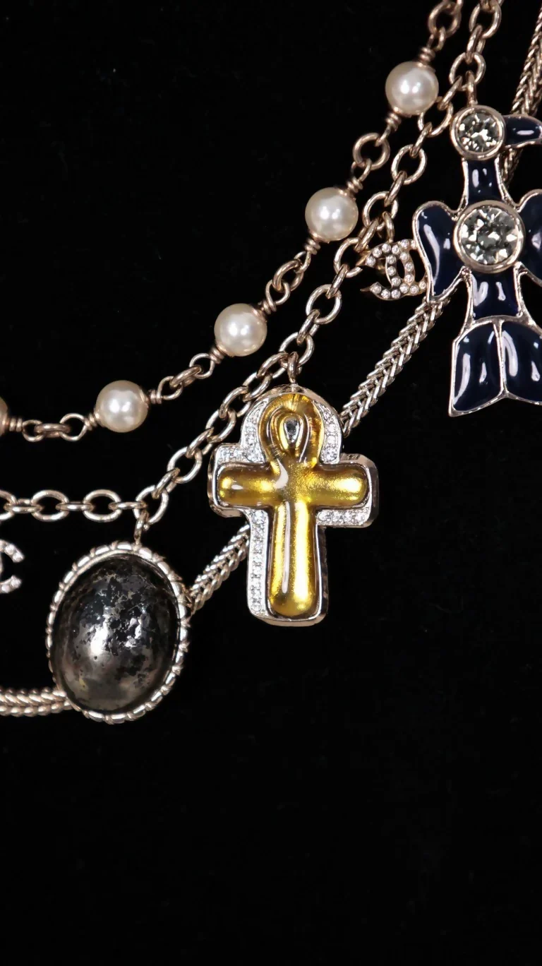 Chanel 2019 Egypt Collection Multi-layer charms Necklace - Image 3