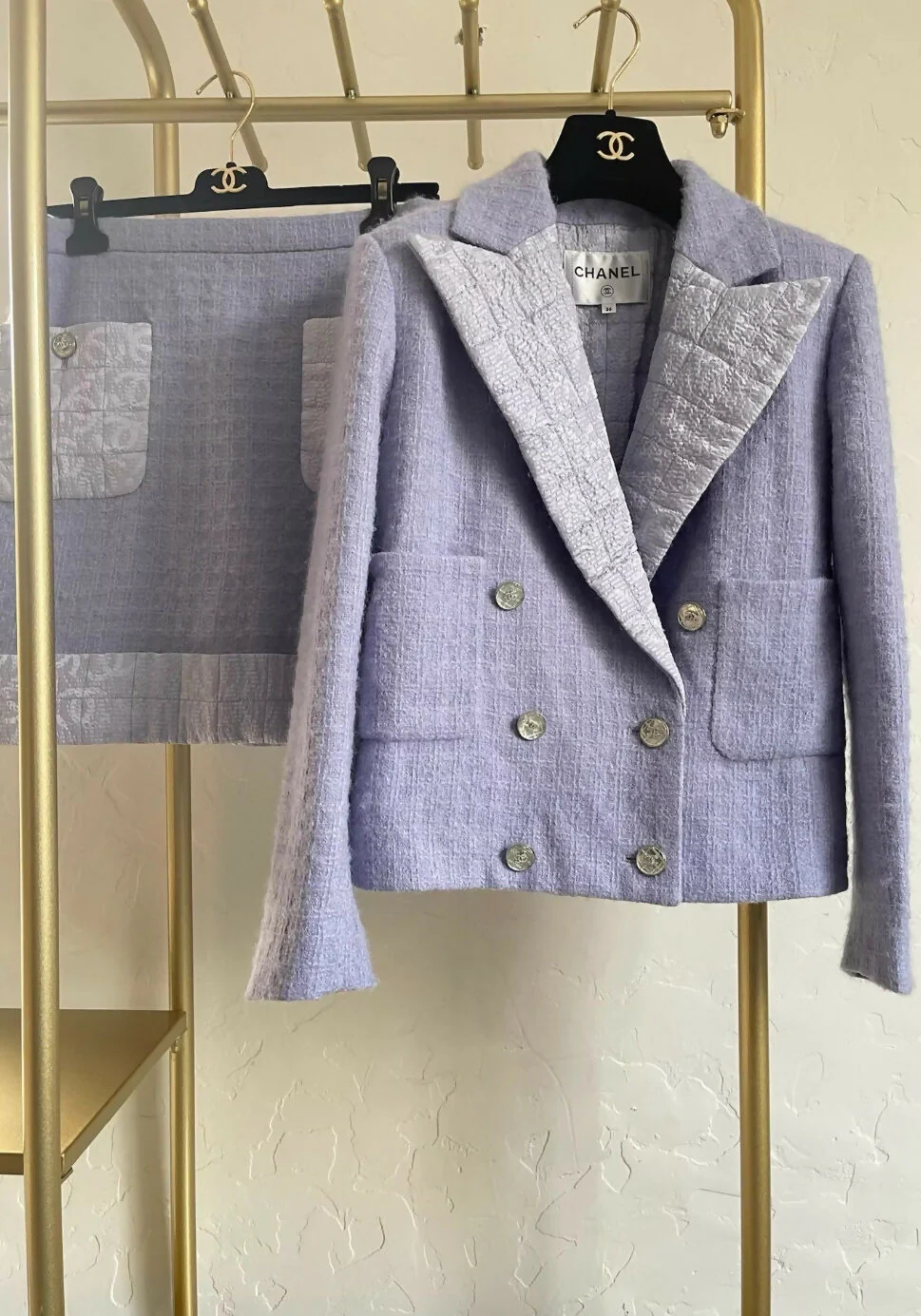 Chanel 21k purple skirt
