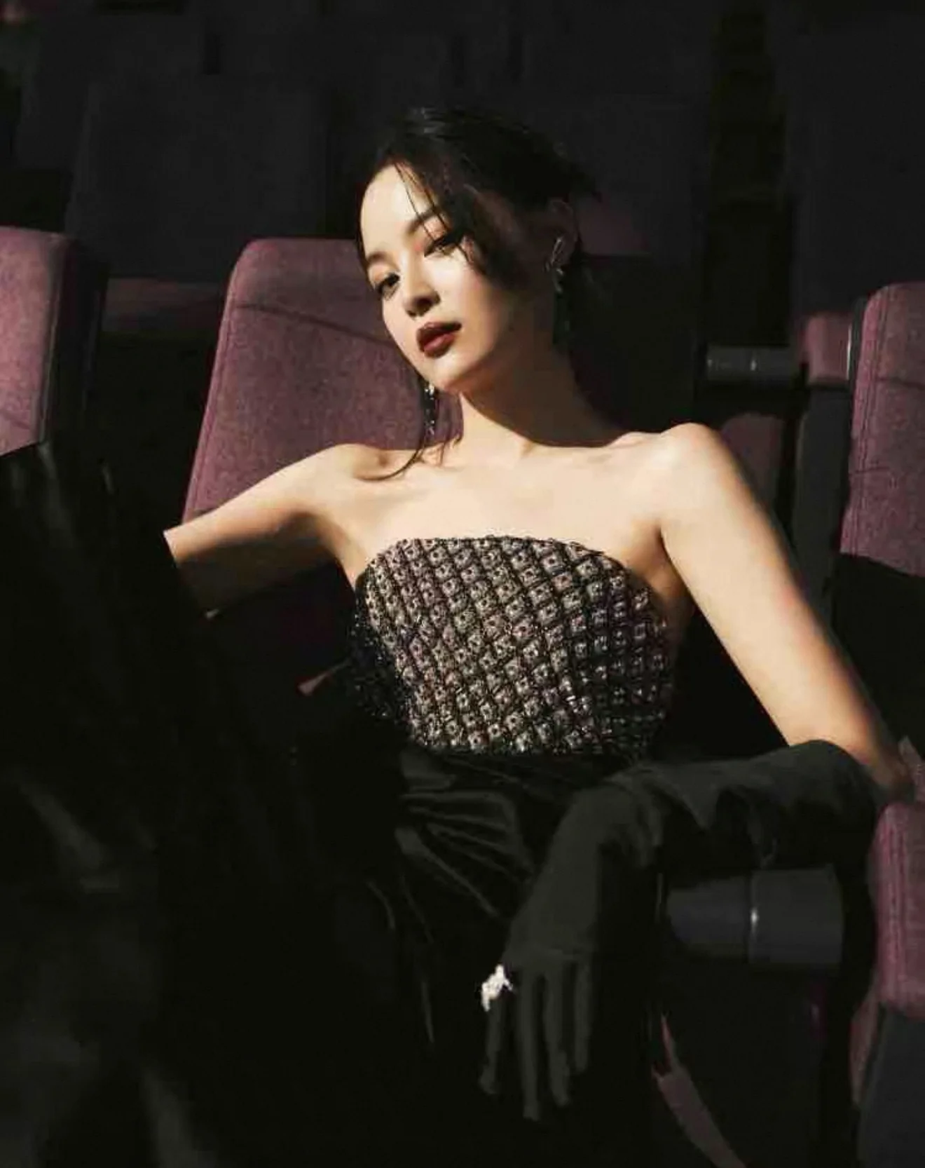 Chanel 2021 black sequined embroidered satin dress - Image 5