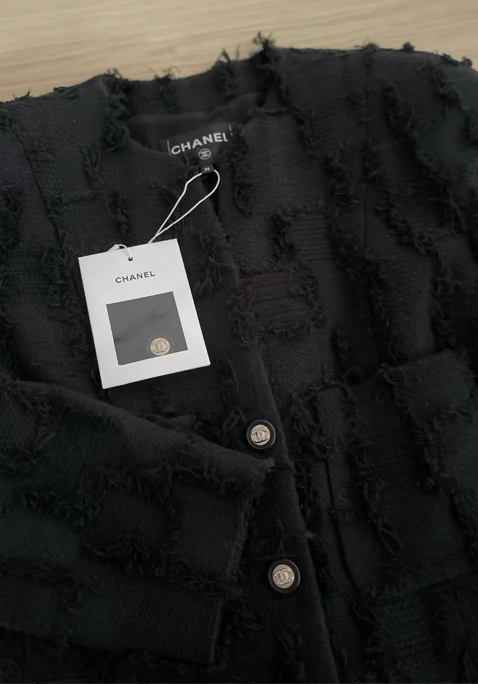 Chanel 21S Black Coat - Image 3