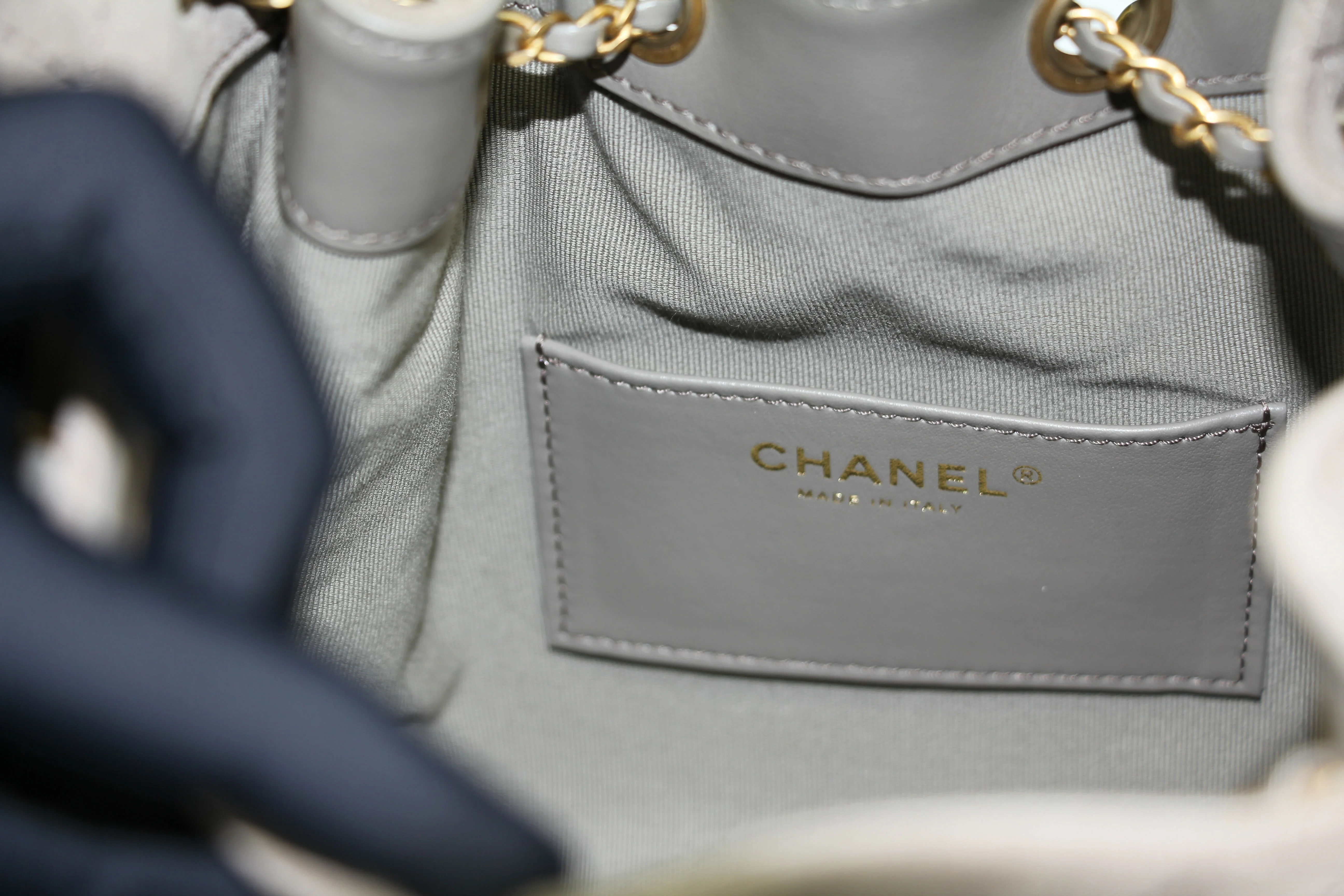 Chanel 2024 Suede & Metal Brown Hobo Bag - Image 3